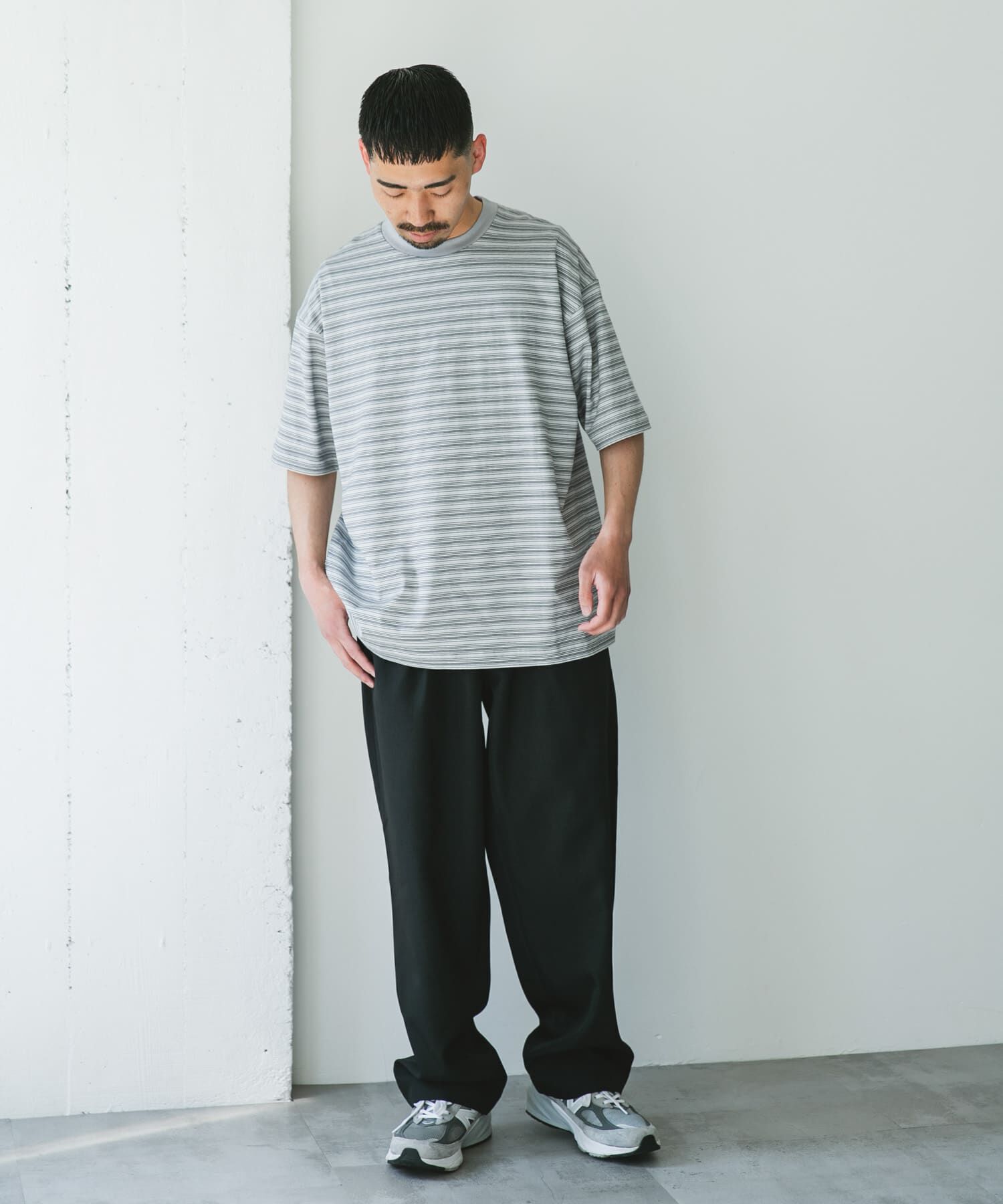 URBAN RESEARCH DOORS「メランジボーダー ショートスリーブ Tシャツ」|Tシャツ・カットソー|