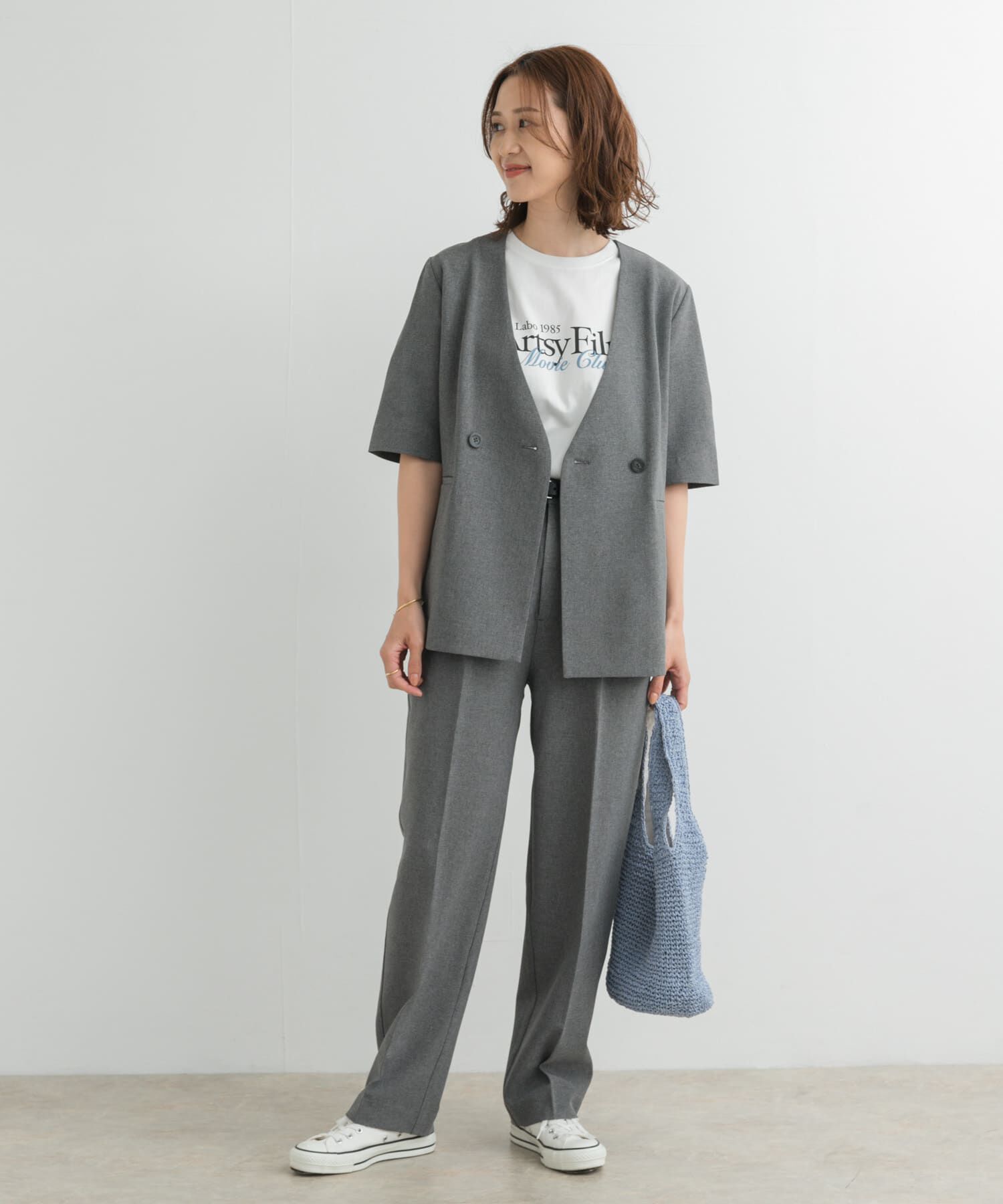 URBAN RESEARCH DOORS「『UR TECH DRYLUXE』センタープレスストレートパンツ」|その他|