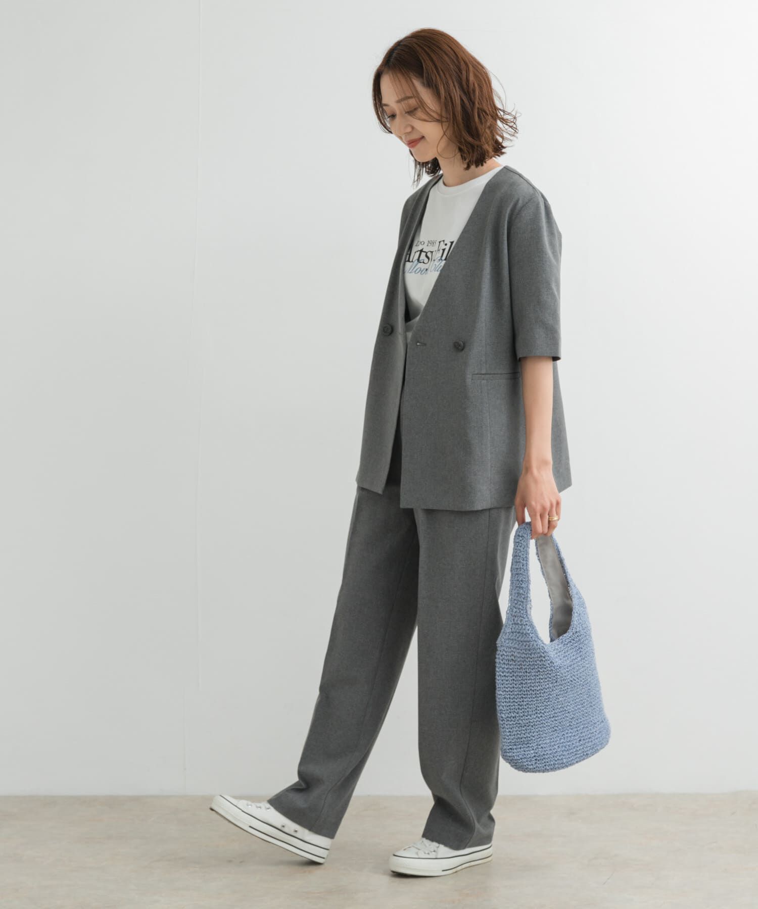 URBAN RESEARCH DOORS「『UR TECH DRYLUXE』センタープレスストレートパンツ」|その他|