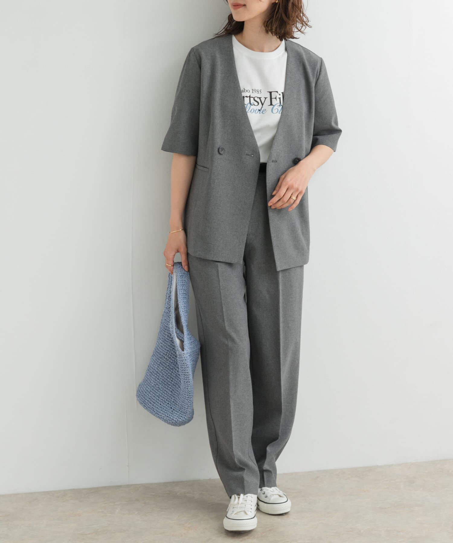 URBAN RESEARCH DOORS「『UR TECH DRYLUXE』センタープレスストレートパンツ」|その他|