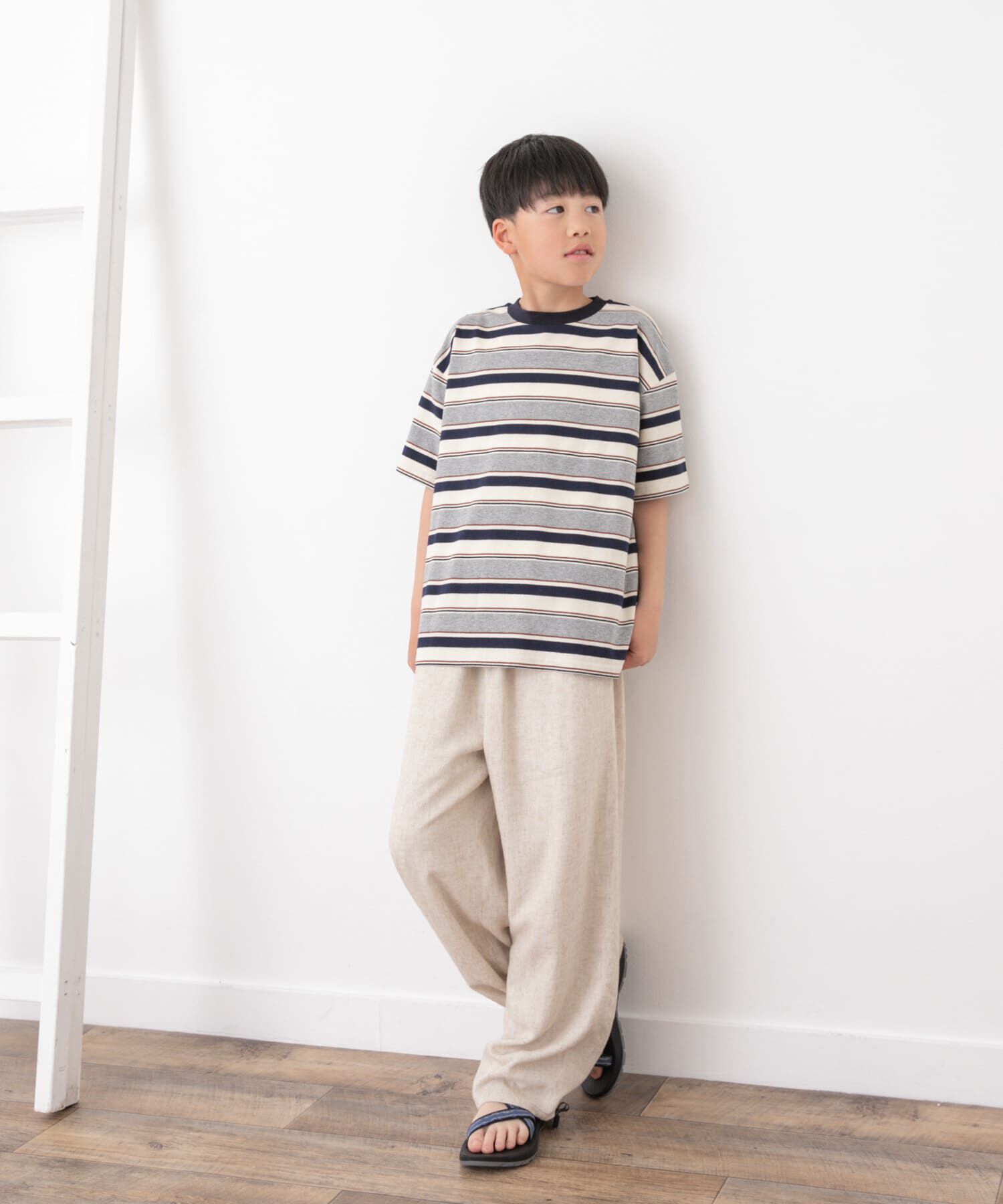 URBAN RESEARCH DOORS「『WEB/一部店舗限定サイズ』マルチボーダールーズTシャツ(KIDS)」|その他|