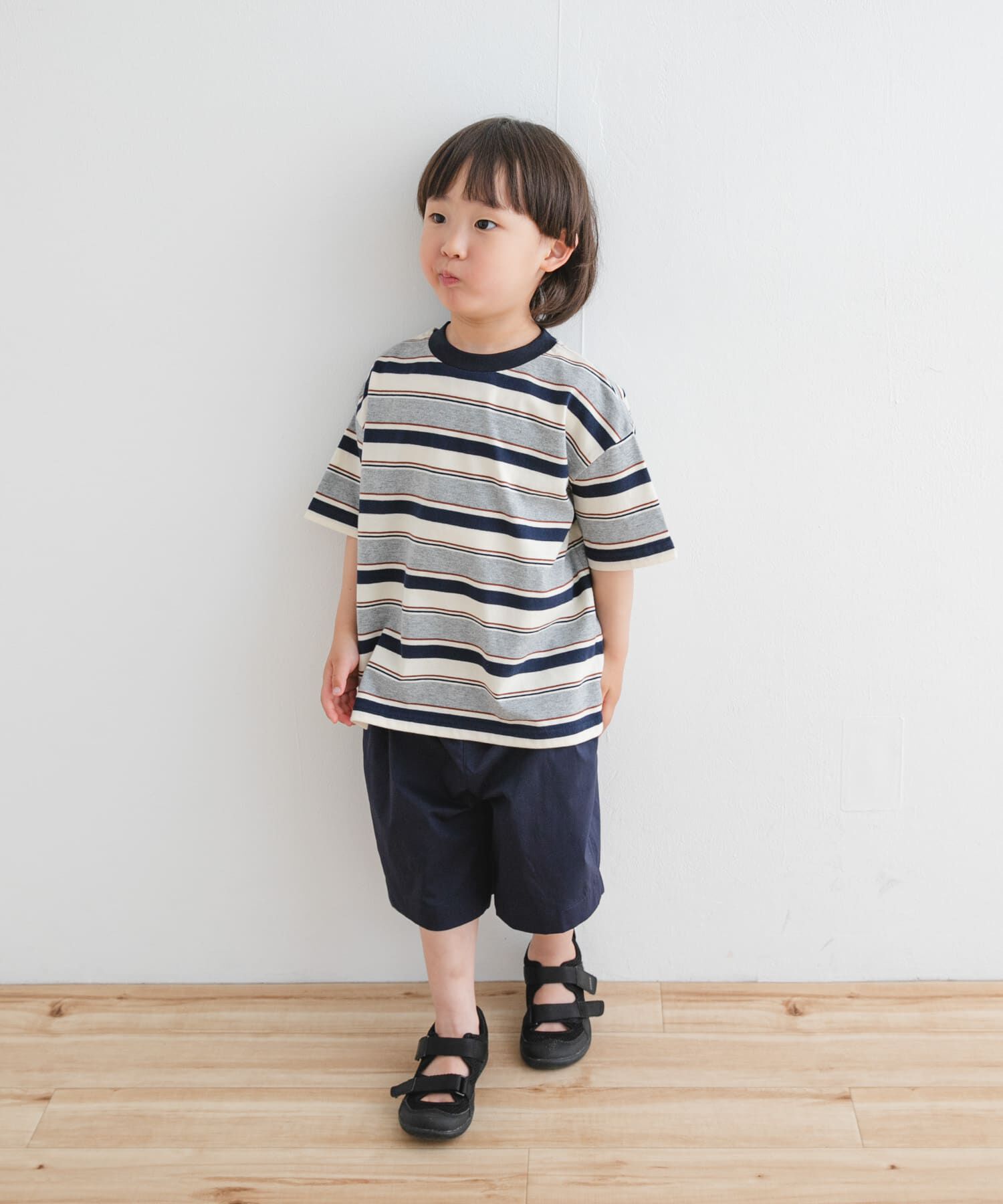 URBAN RESEARCH DOORS「『WEB/一部店舗限定サイズ』マルチボーダールーズTシャツ(KIDS)」|その他|