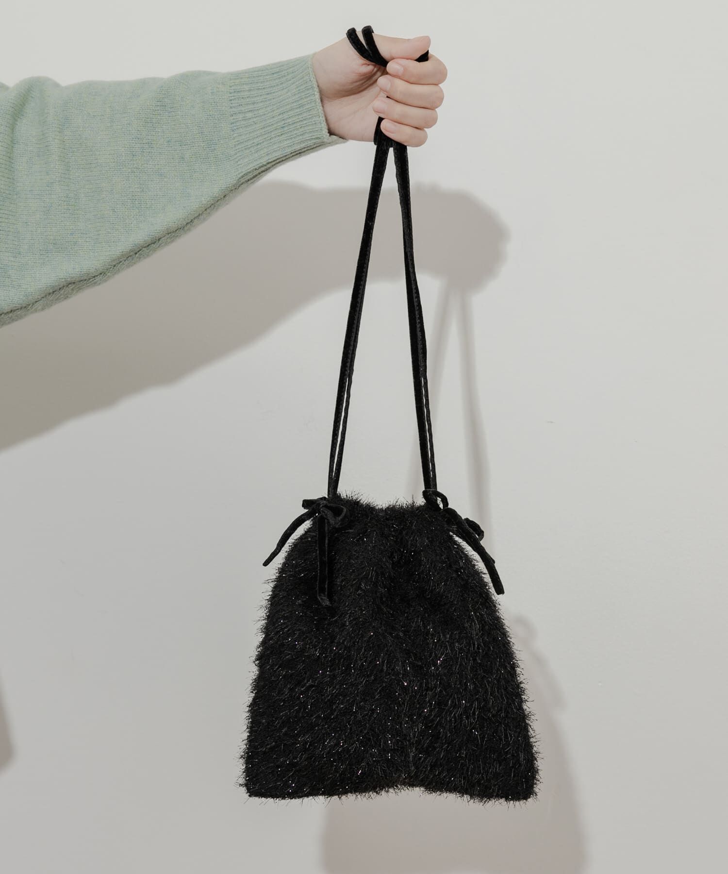 SMELLY「フリンジリボンキンチャクバッグ」|ショルダー・メッセンジャー|