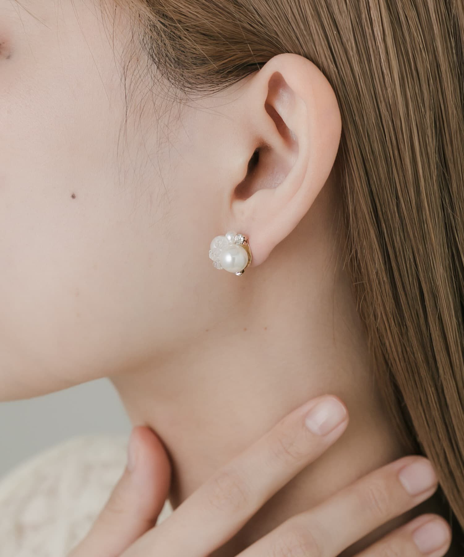 SMELLY「ミックスミニパールピアス」|ピアス|
