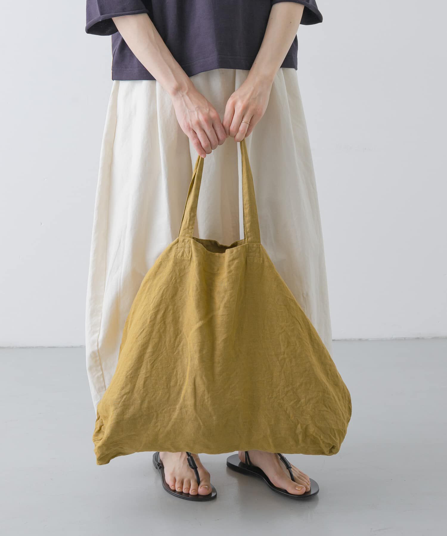 かぐれ「リネンビッグトートバッグ」|トートバッグ|