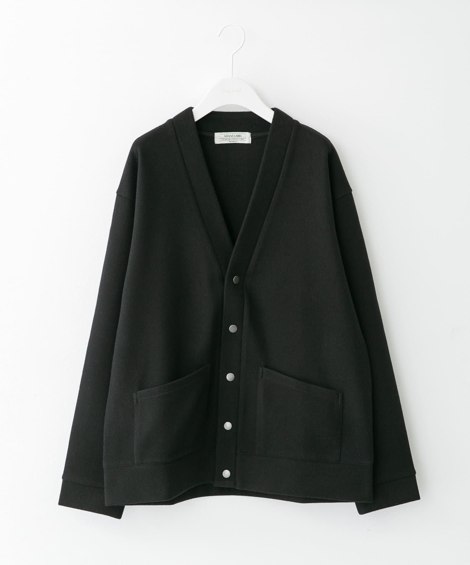 Sonny Label 「ストレッチメルトンカーディガン」|カーディガン|ブラック