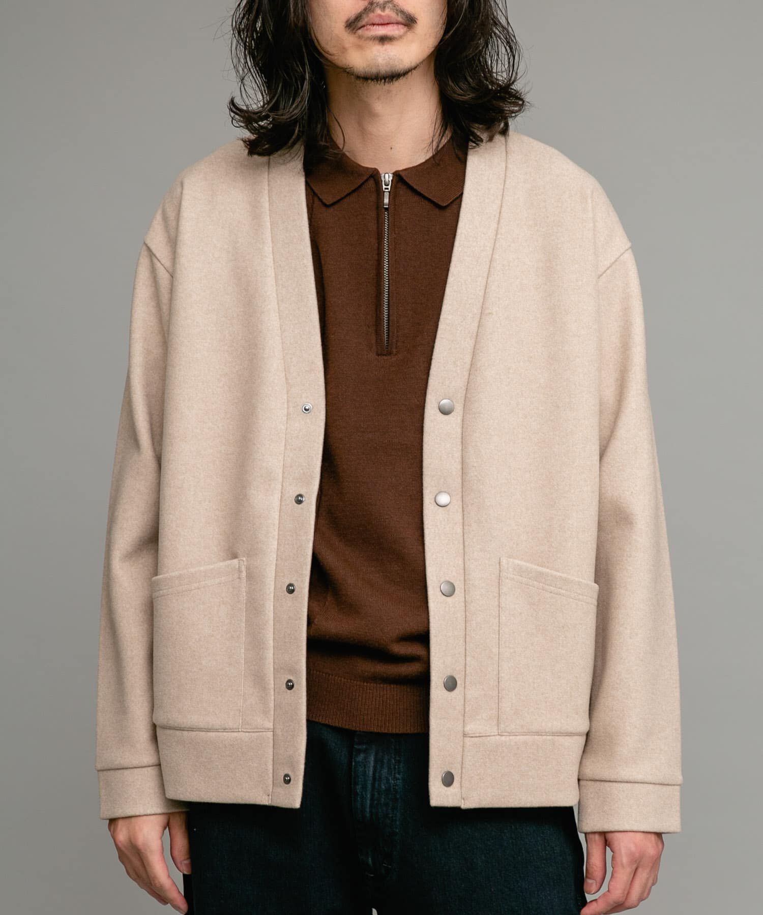 Sonny Label 「ストレッチメルトンカーディガン」|カーディガン|