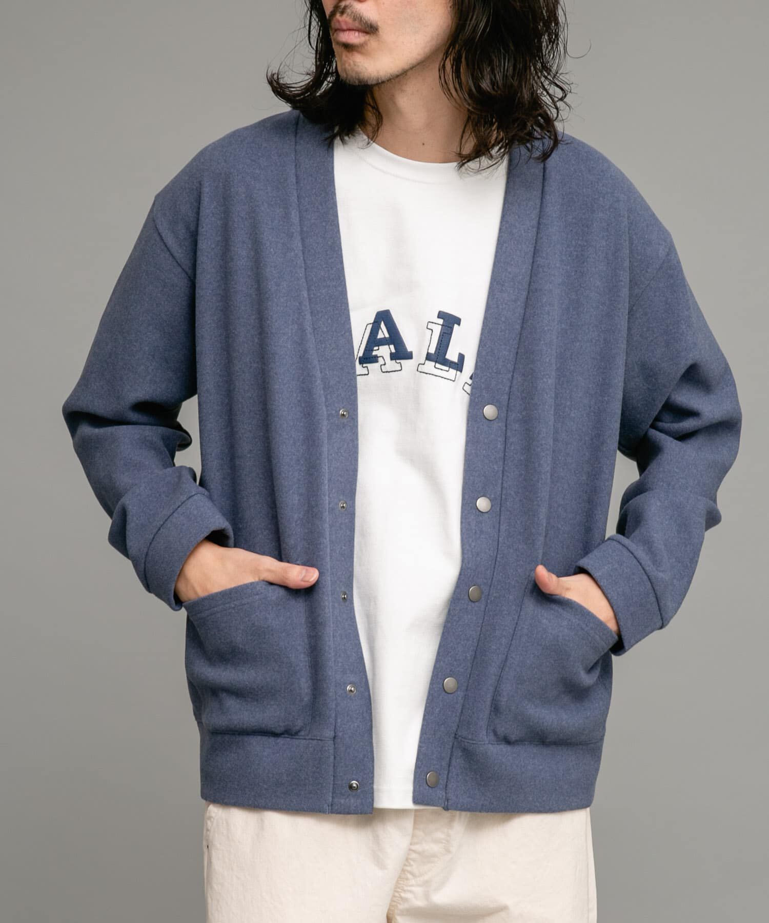 Sonny Label 「ストレッチメルトンカーディガン」|カーディガン|