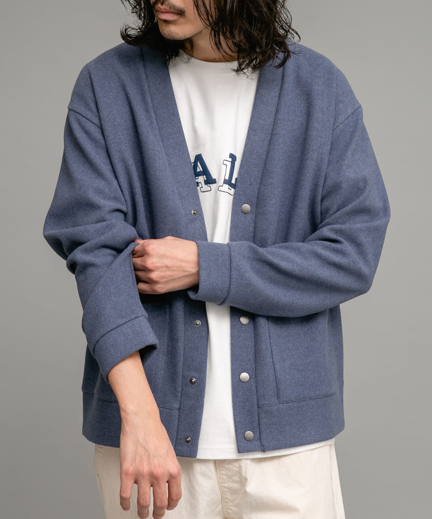 Sonny Label 「ストレッチメルトンカーディガン」|カーディガン|