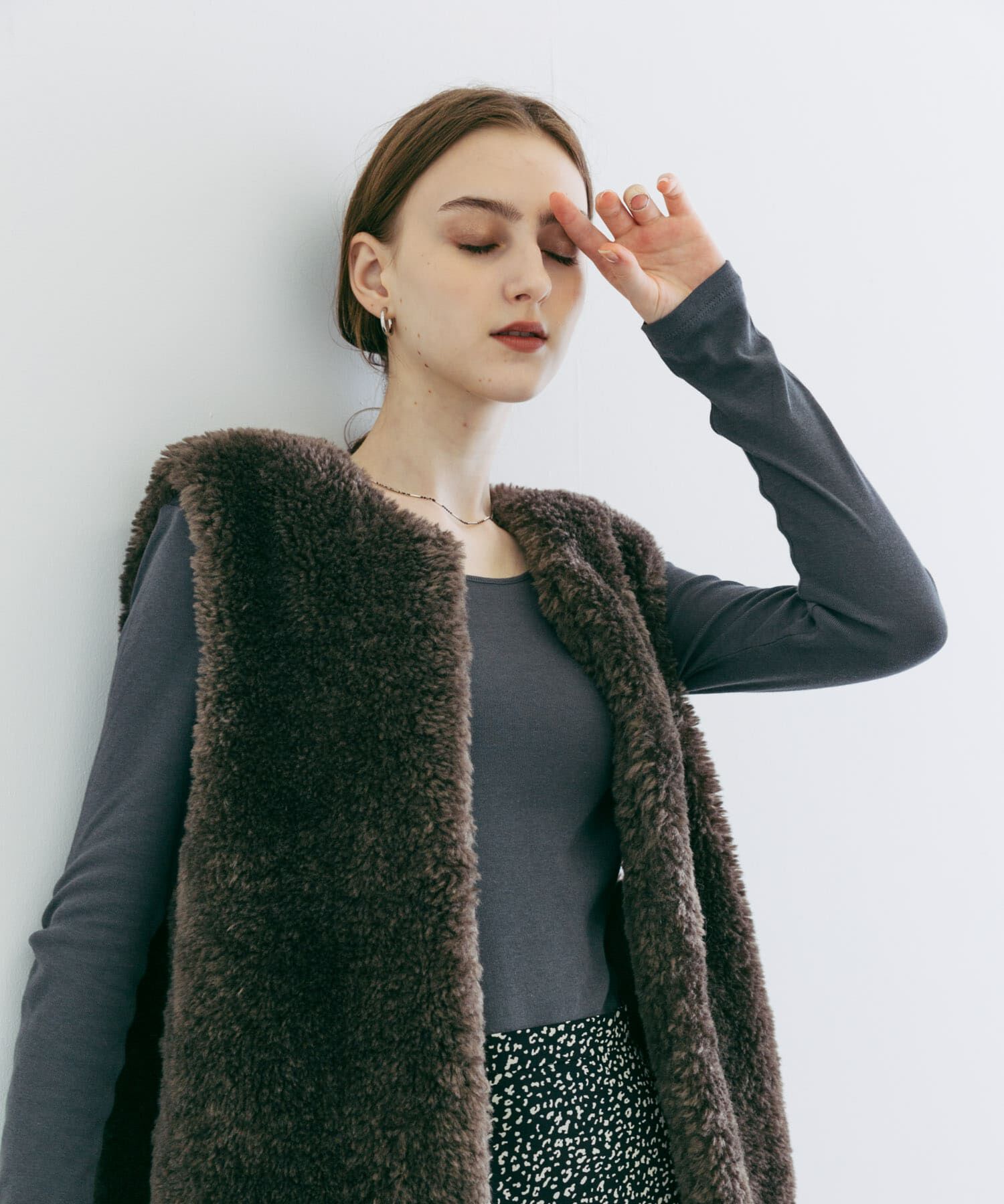 URBAN RESEARCH「『UR TECH』クルーネックロングTシャツ」|Tシャツ・カットソー|