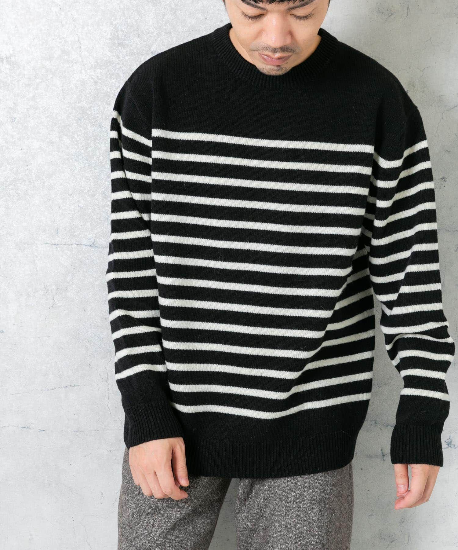 URBAN RESEARCH ROSSO「『XLサイズあり』ボーダークルーネックニット」|ニット・セーター|