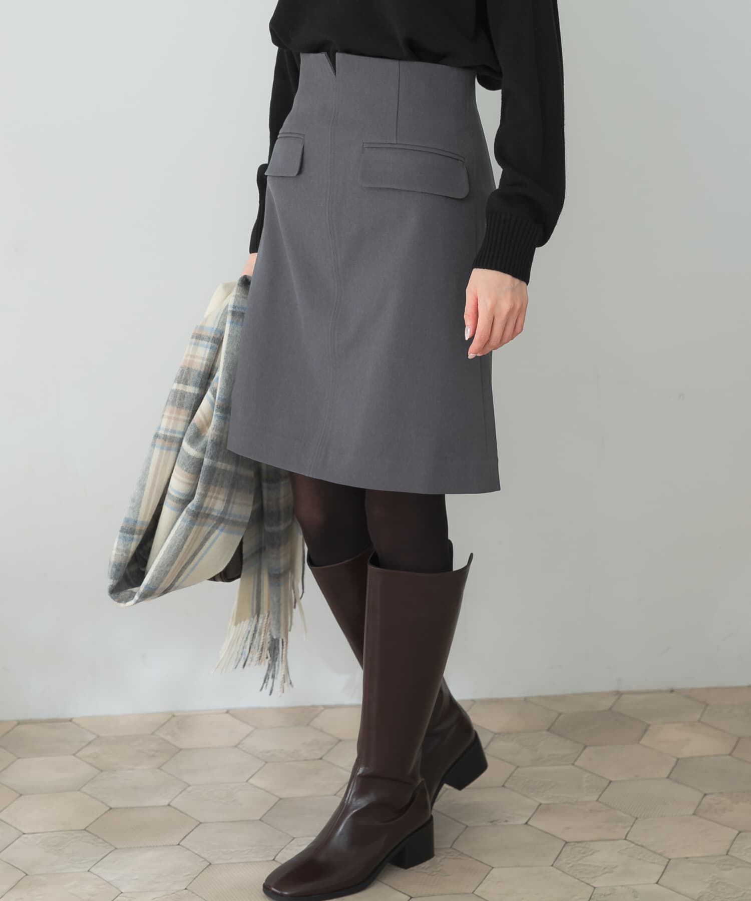 URBAN RESEARCH ROSSO「ポケット台形ミニスカート」|スカート|