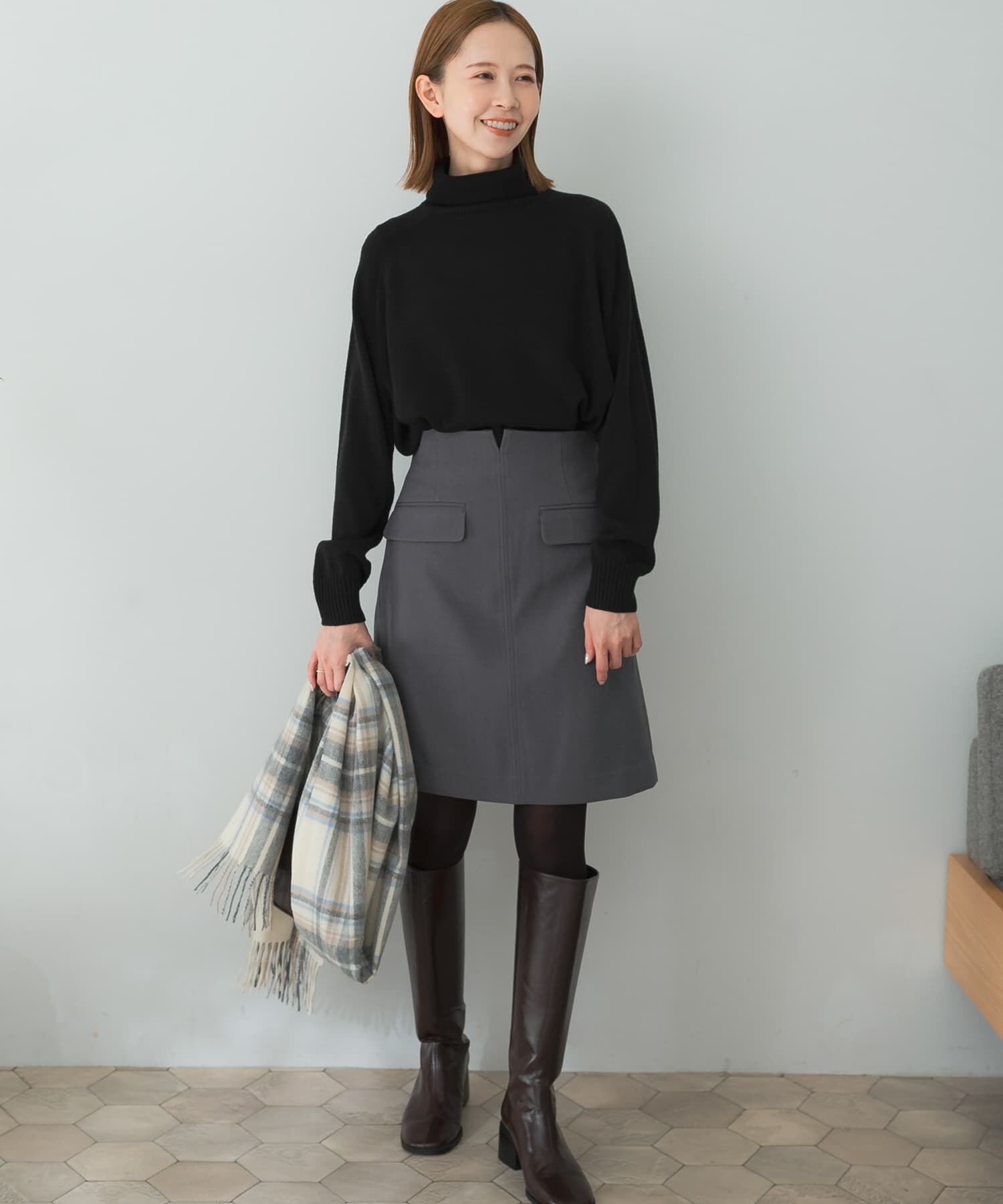 URBAN RESEARCH ROSSO「ポケット台形ミニスカート」|スカート|