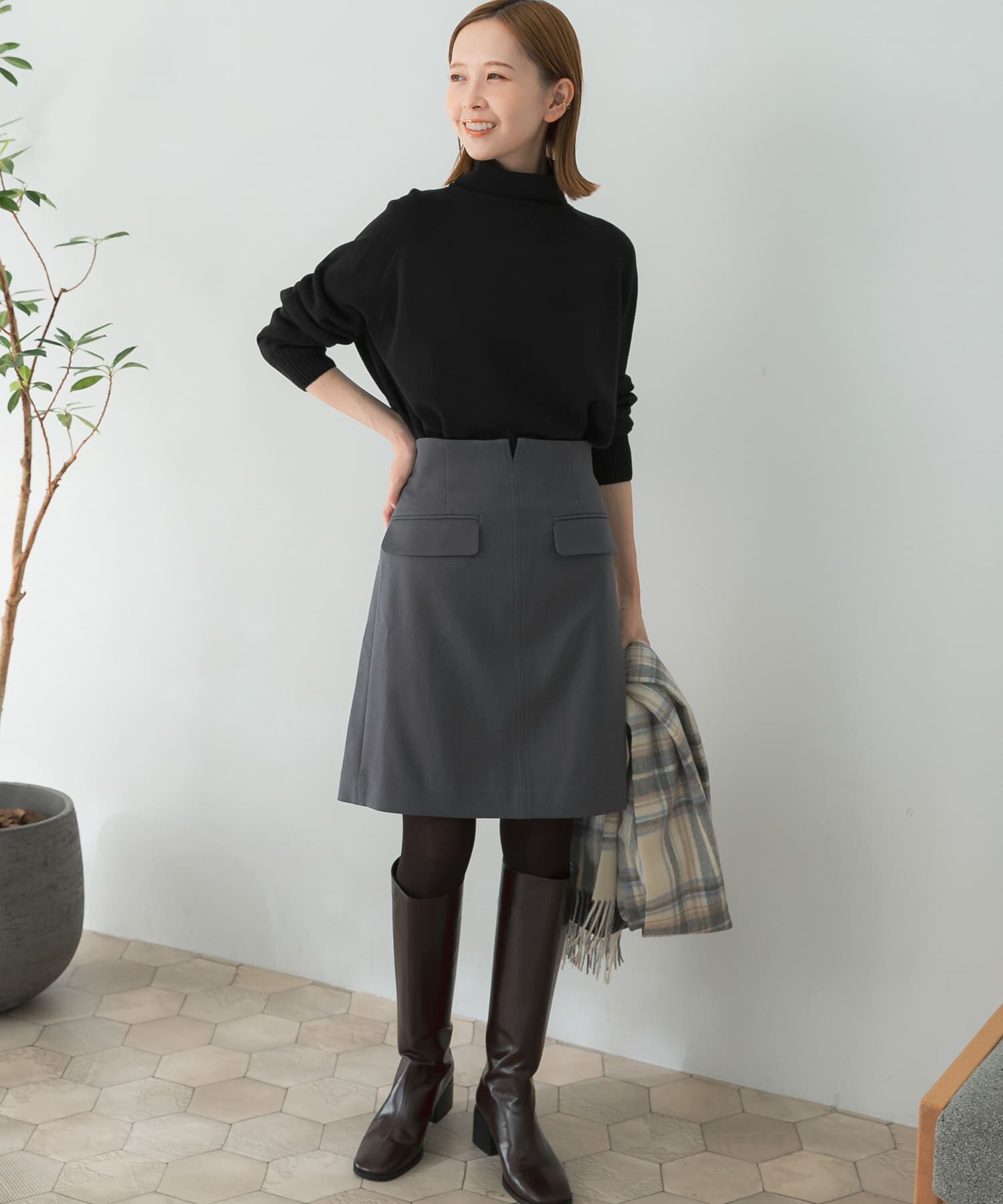 URBAN RESEARCH ROSSO「ポケット台形ミニスカート」|スカート|