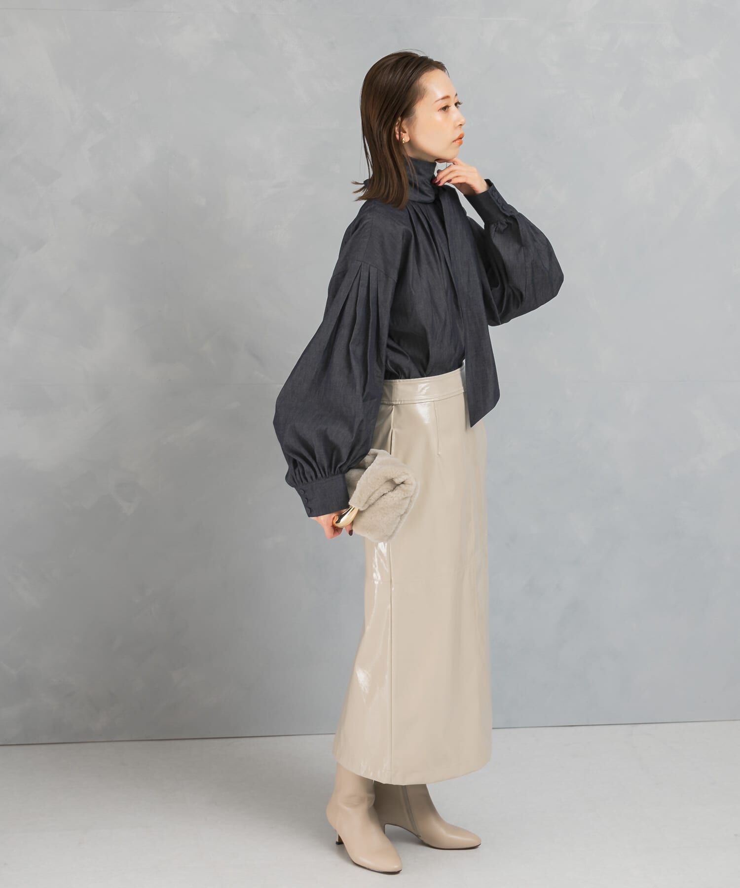 URBAN RESEARCH ROSSO「パテントストレートスカート」|スカート|