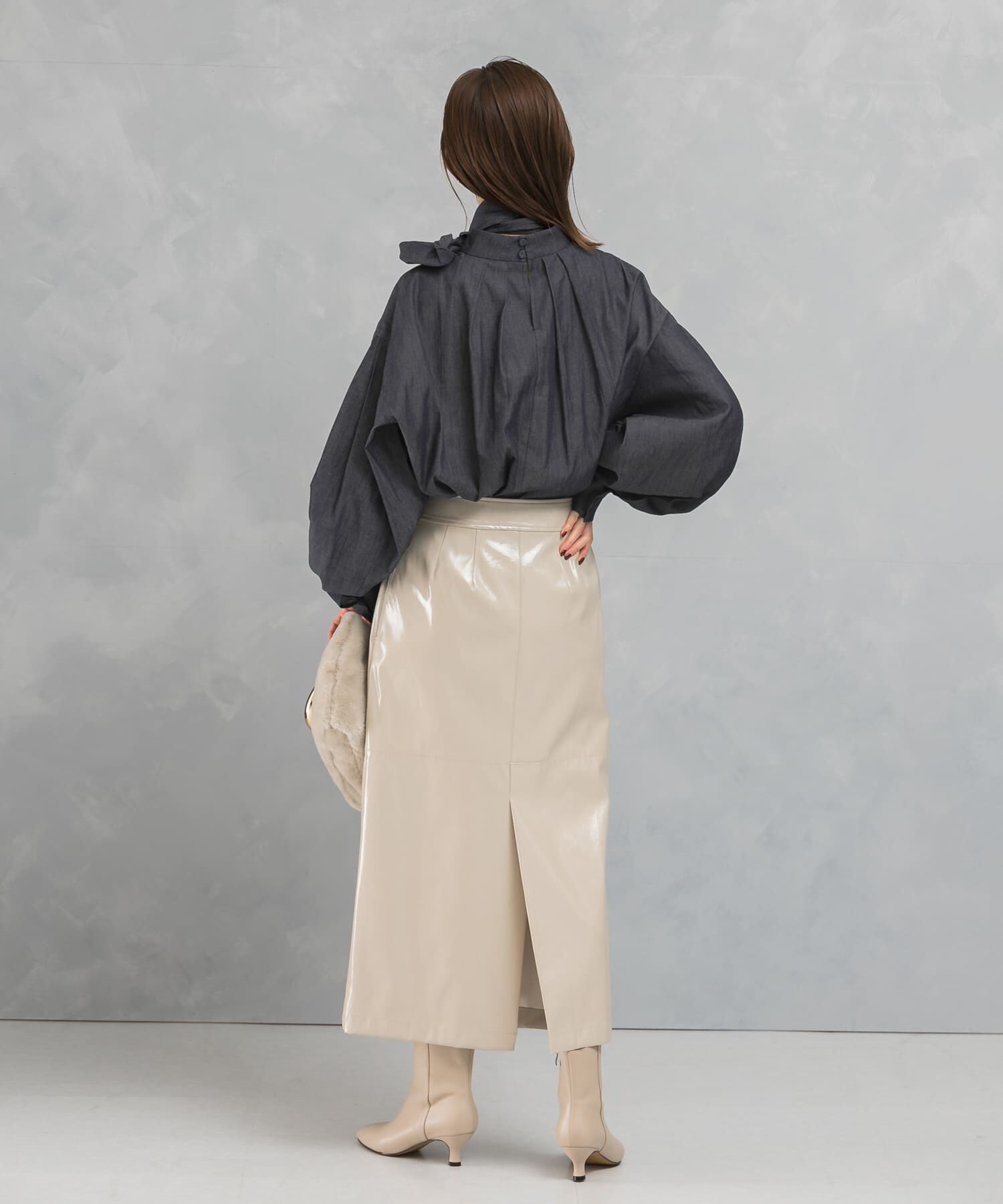 URBAN RESEARCH ROSSO「パテントストレートスカート」|スカート|