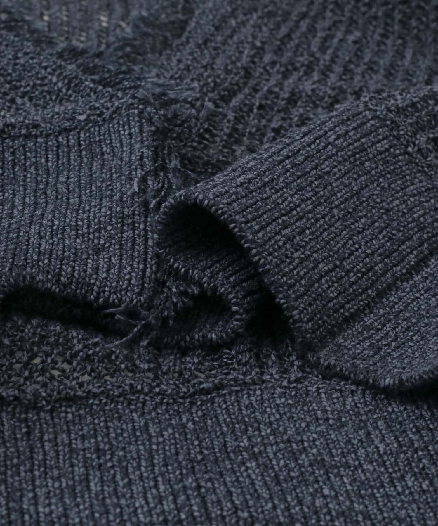 URBAN RESEARCH ROSSO「柄編みフリンジカーディガン」|カーディガン|