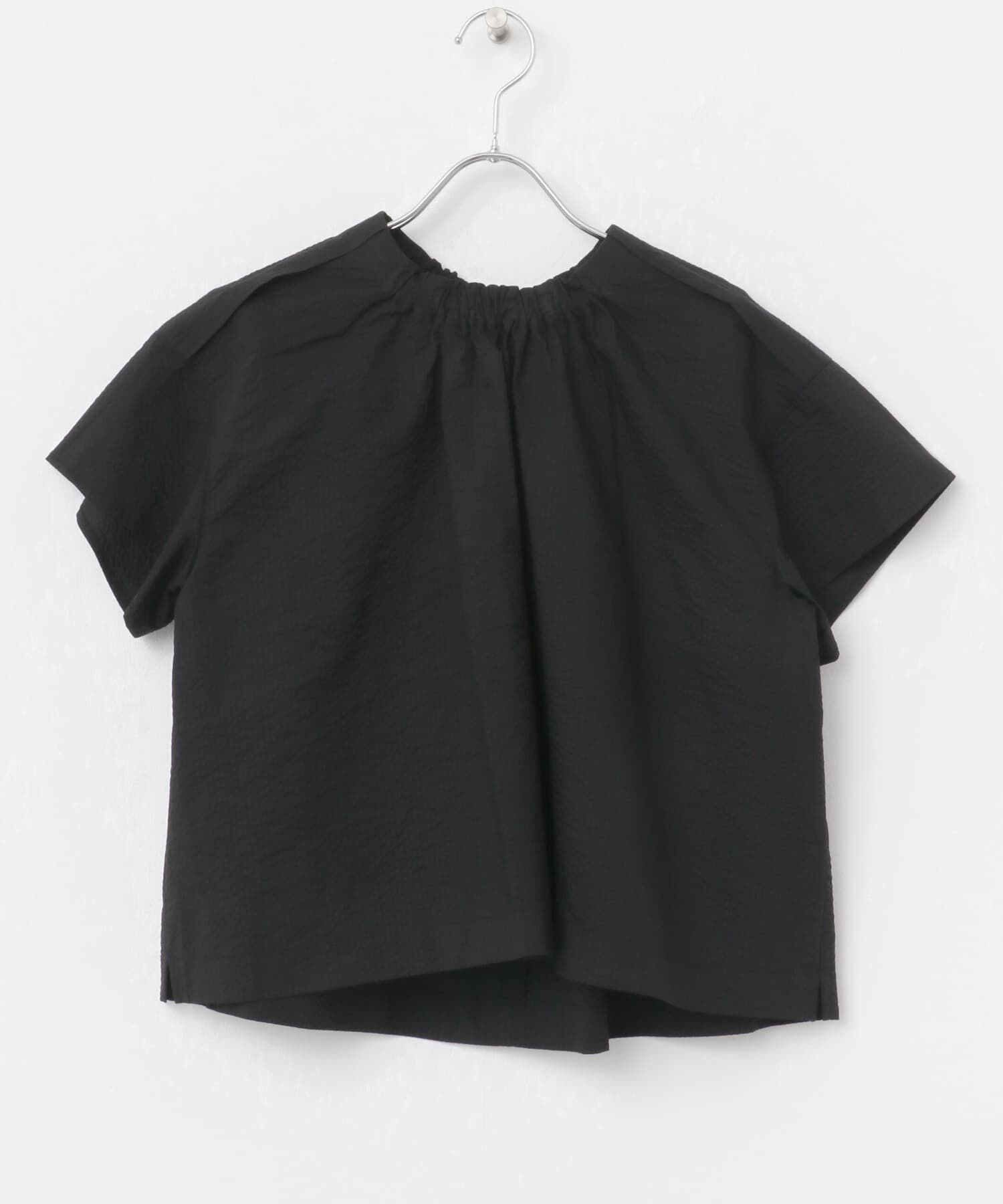 URBAN RESEARCH ROSSO「シアサッカーショートギャザーブラウス」|シャツ・ブラウス|