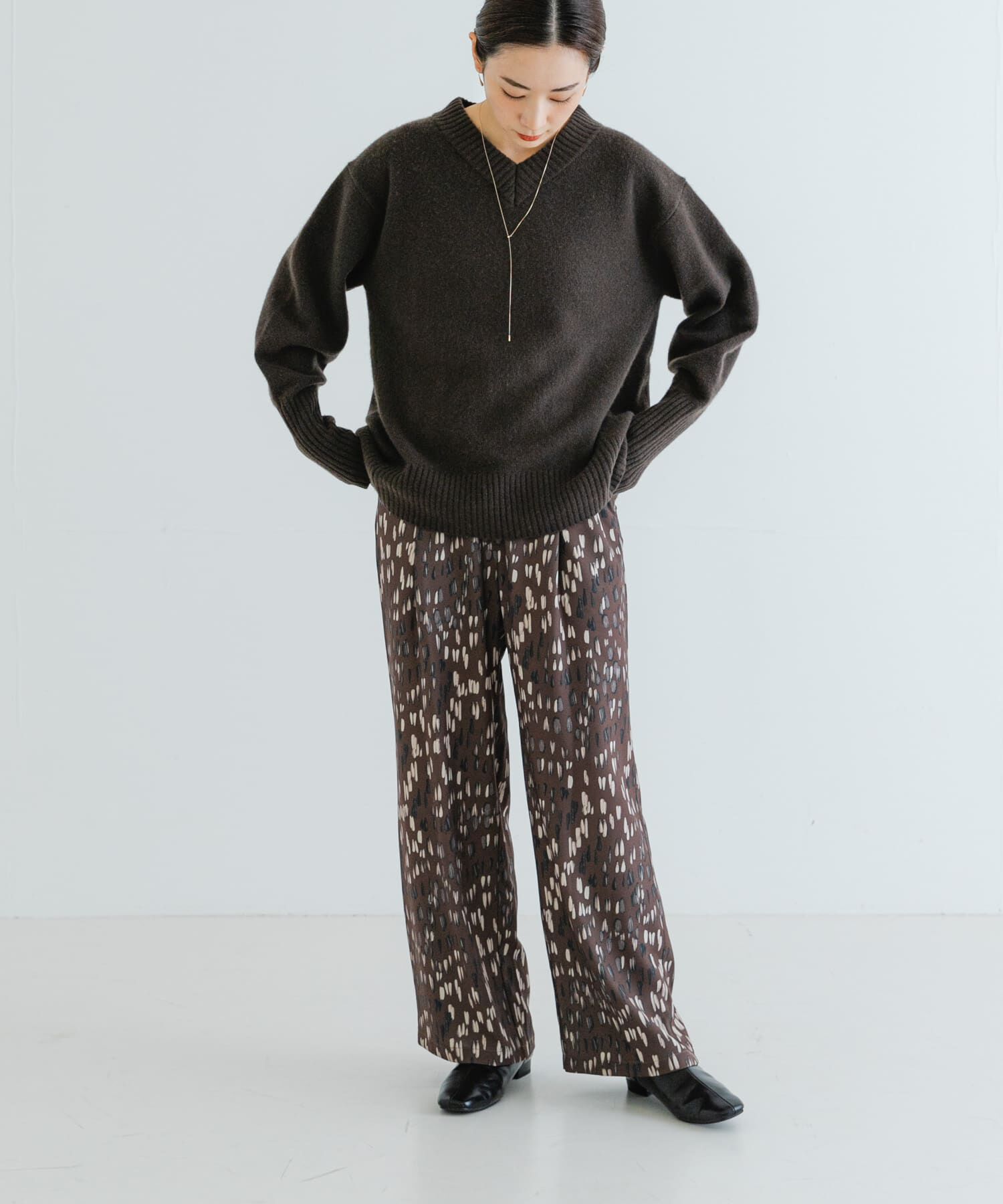 URBAN RESEARCH「ブラッシュプリントジョーゼットパンツ」|その他|