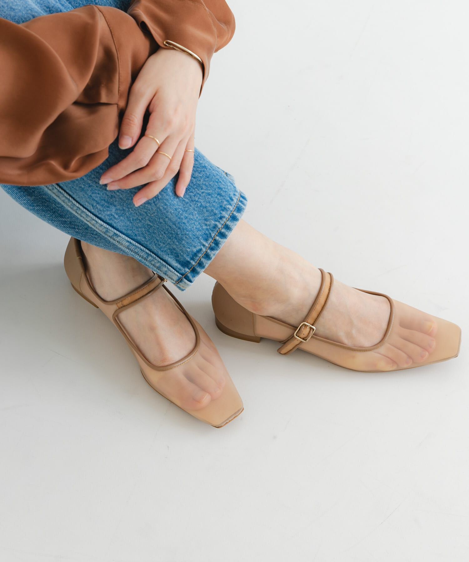 URBAN RESEARCH「シアーメリージェーンフラットシューズ」|パンプス|