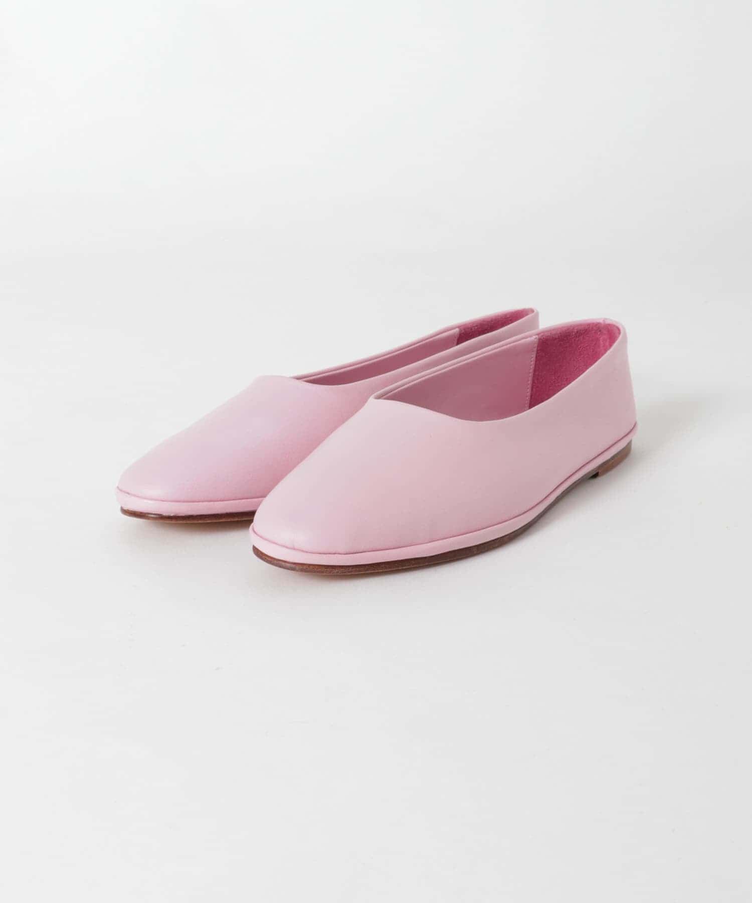URBAN RESEARCH「『一部別注カラー』WANDERUNG　Flat Leather Shoes」|パンプス|ピンク