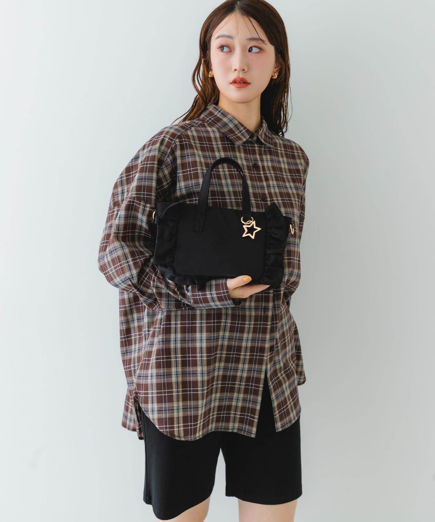 RODE SKO「スターチャームフリルミニトートバッグ」|ハンドバッグ|