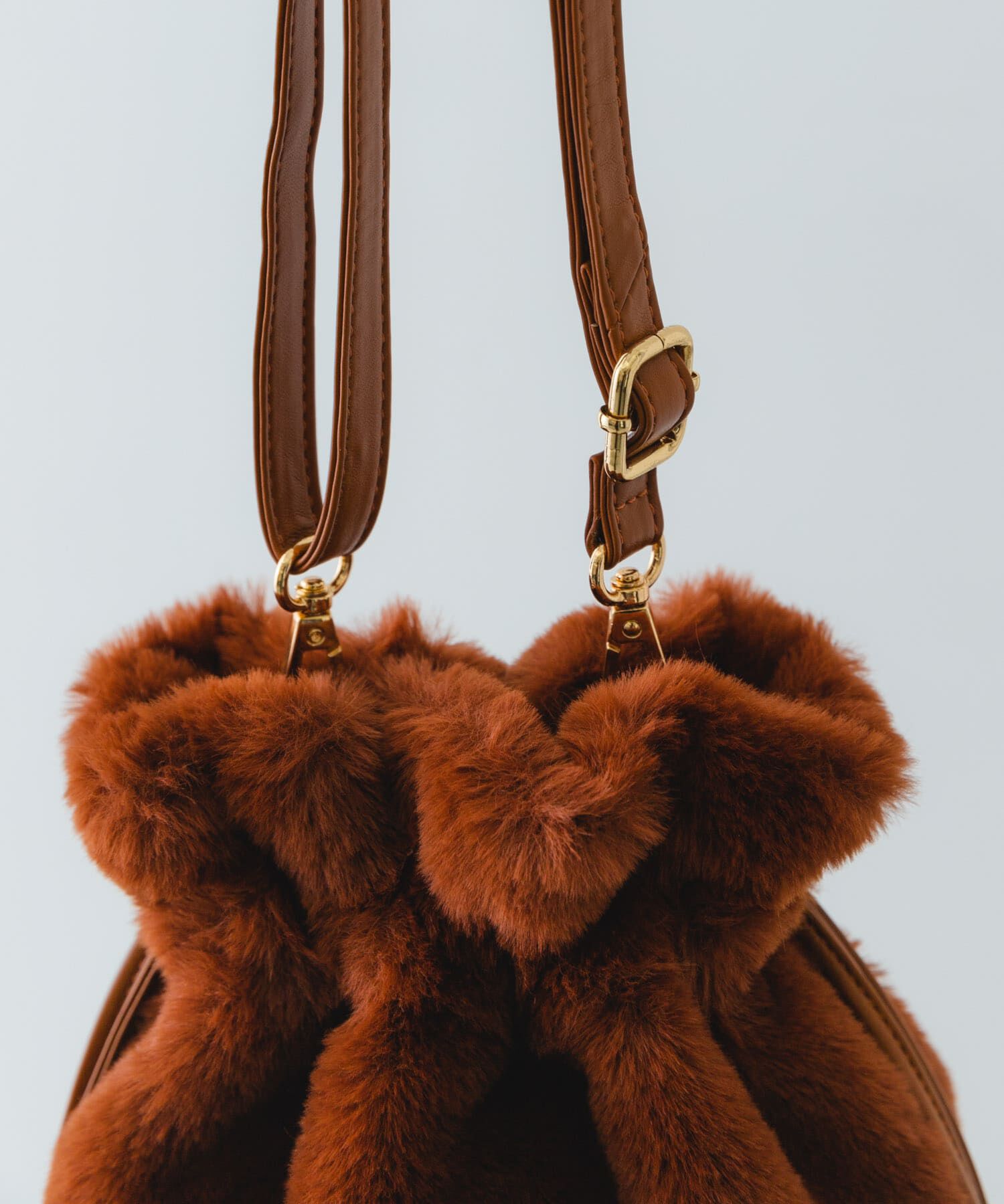 RODE SKO「ウッドボールキンチャクファーバッグ」|スカート|