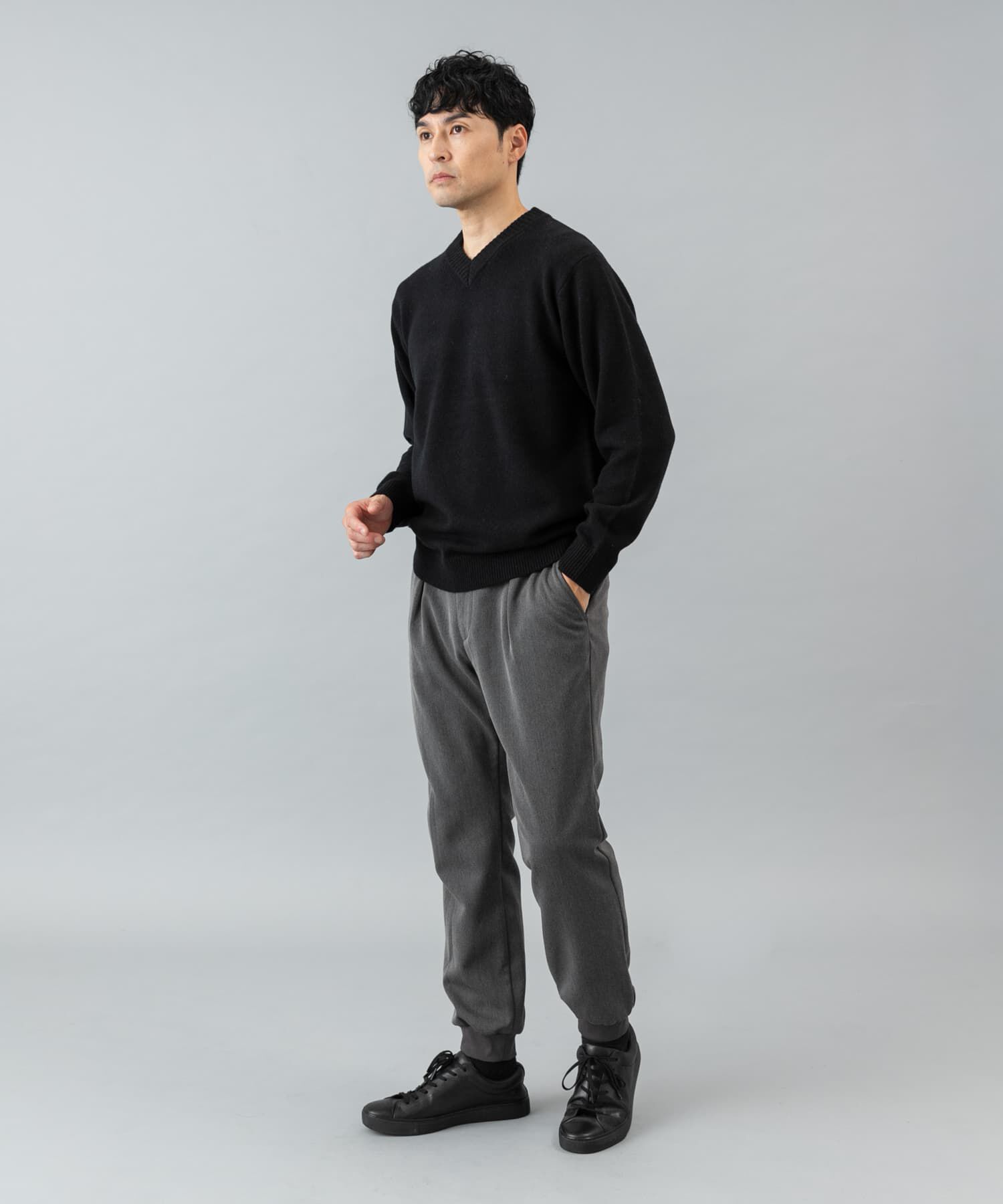 URBAN RESEARCH ROSSO「『XLサイズあり』ハミルトンラムズウールVネックニット」|ニット・セーター|