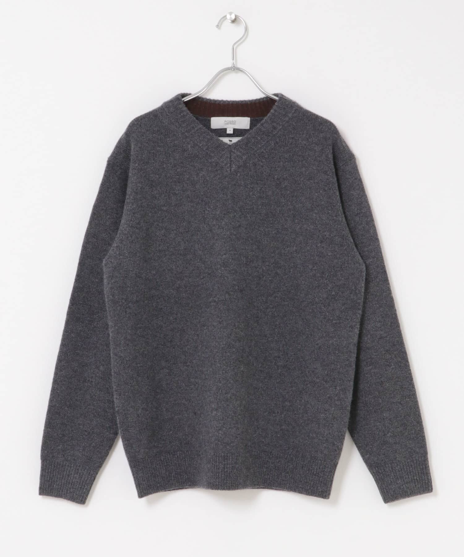 URBAN RESEARCH ROSSO「『XLサイズあり』ハミルトンラムズウールVネックニット」|ニット・セーター|