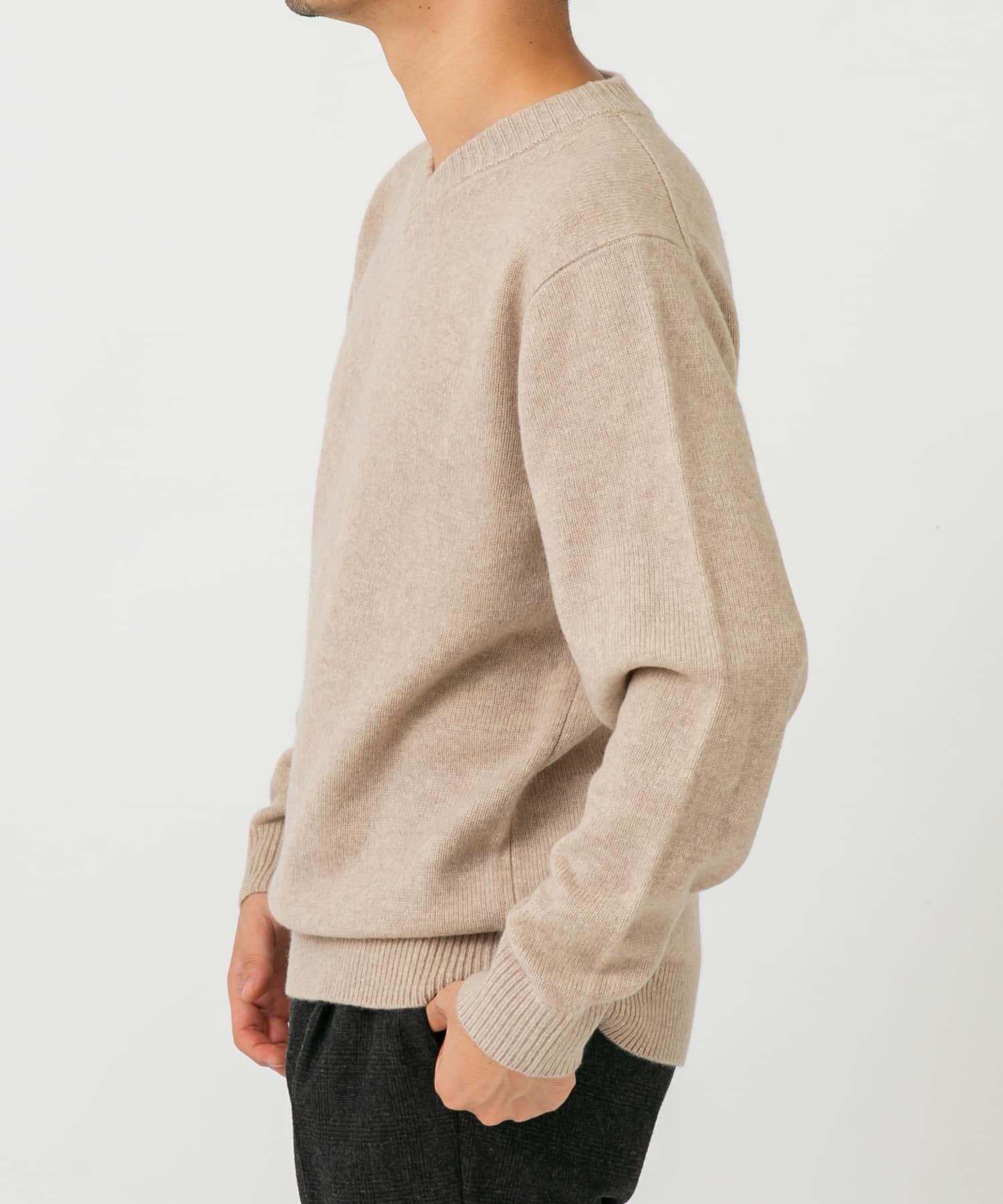 URBAN RESEARCH ROSSO「『XLサイズあり』ハミルトンラムズウールVネックニット」|ニット・セーター|