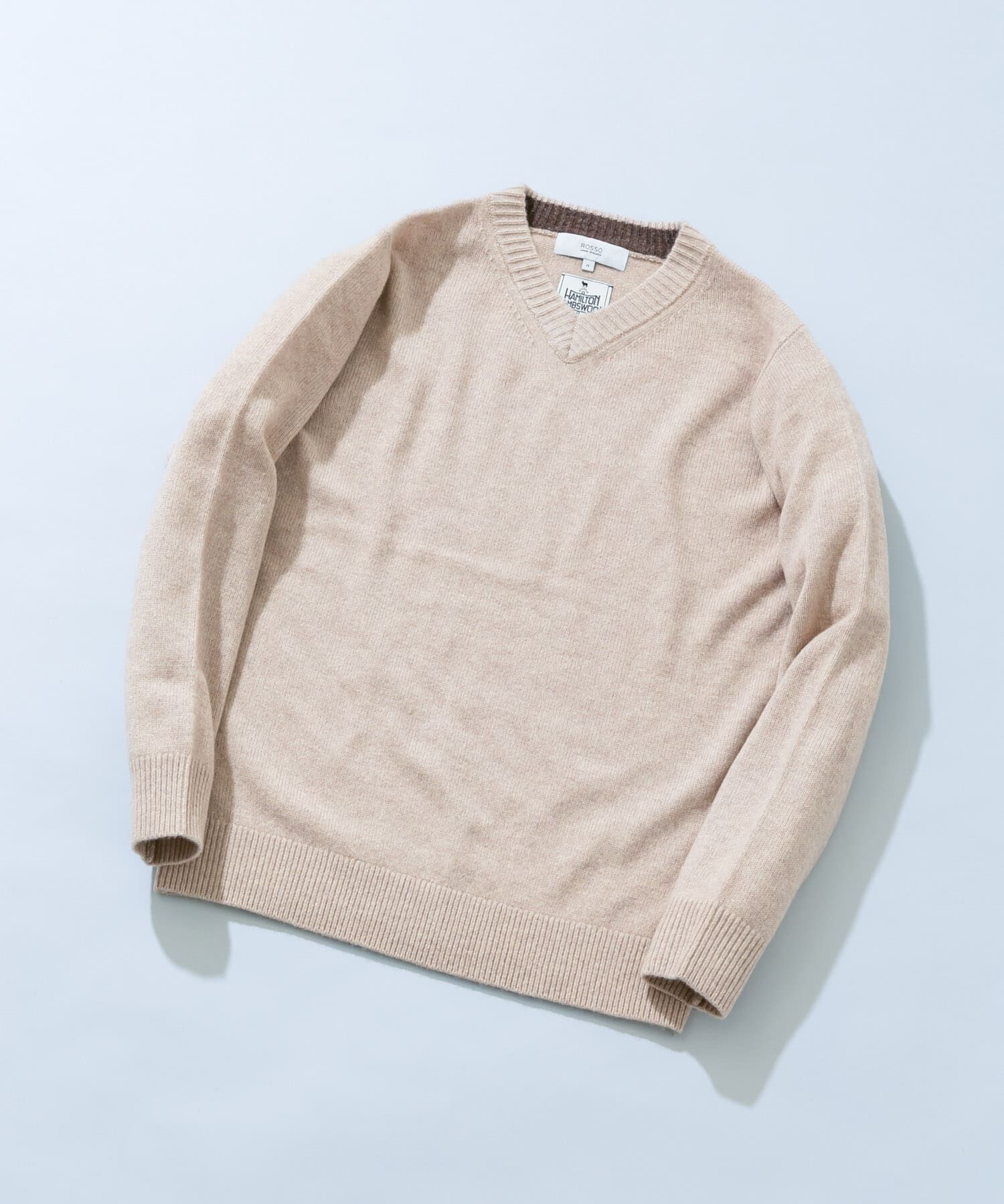 URBAN RESEARCH ROSSO「『XLサイズあり』ハミルトンラムズウールVネックニット」|ニット・セーター|