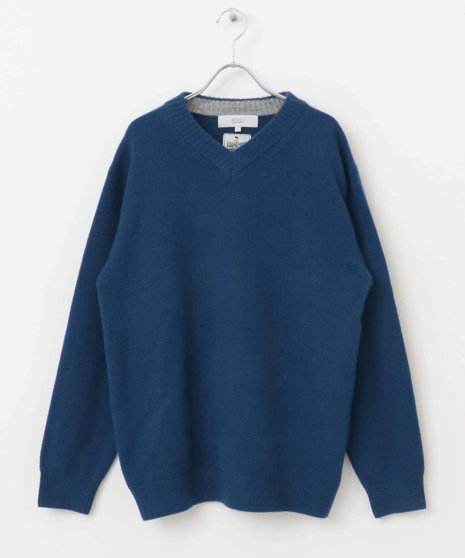 URBAN RESEARCH ROSSO「『XLサイズあり』ハミルトンラムズウールVネックニット」|ニット・セーター|