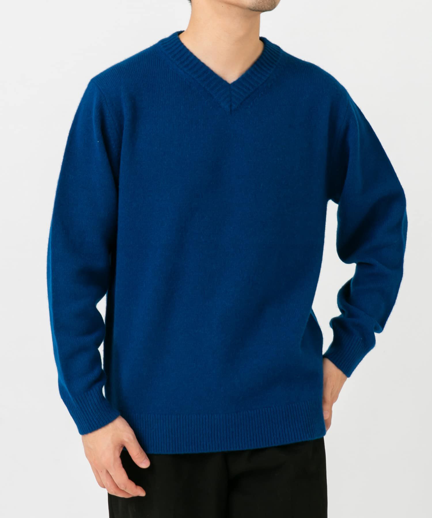 URBAN RESEARCH ROSSO「『XLサイズあり』ハミルトンラムズウールVネックニット」|ニット・セーター|