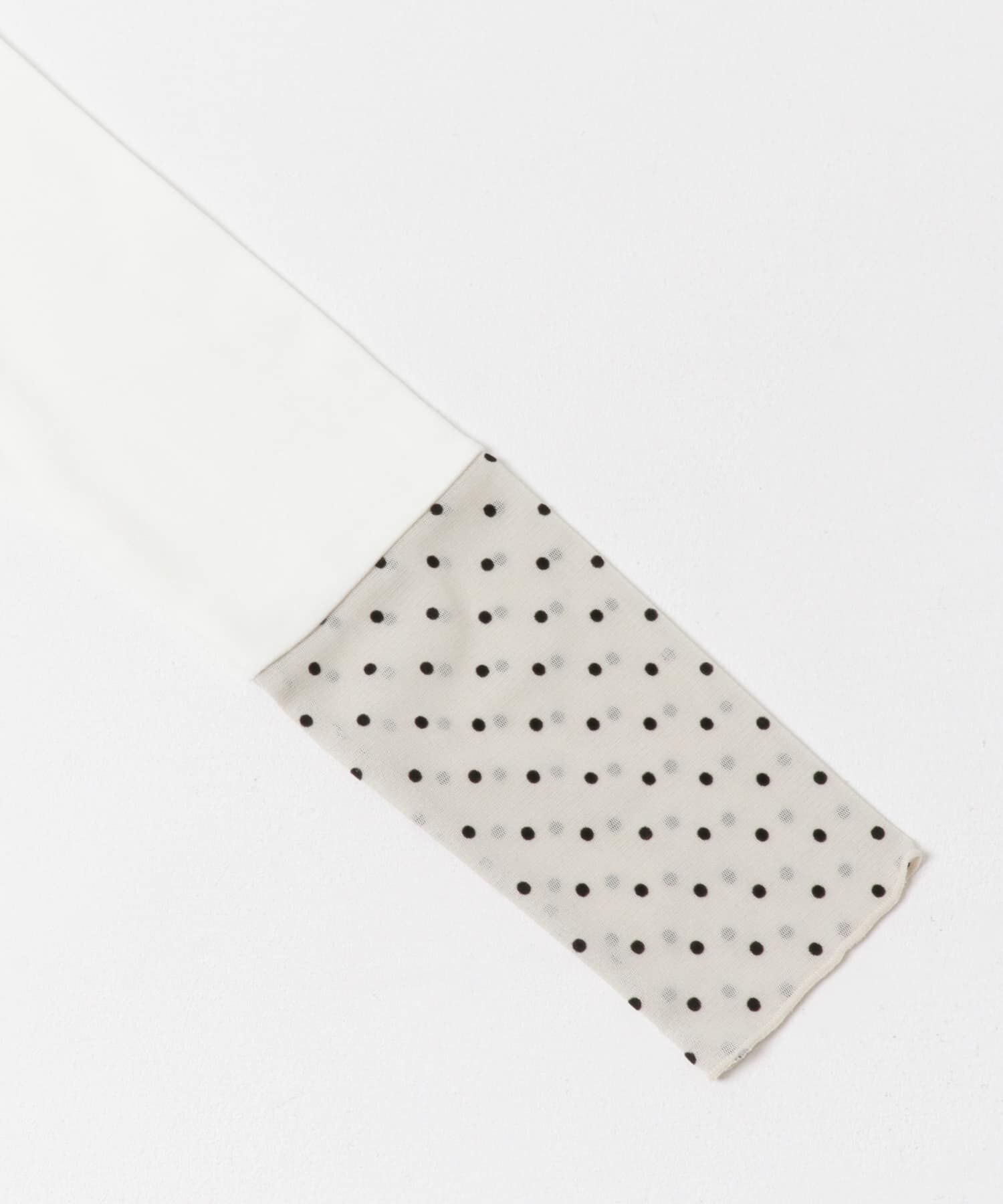 URBAN RESEARCH DOORS「袖ドット柄切替ロングTシャツ」|Tシャツ・カットソー|