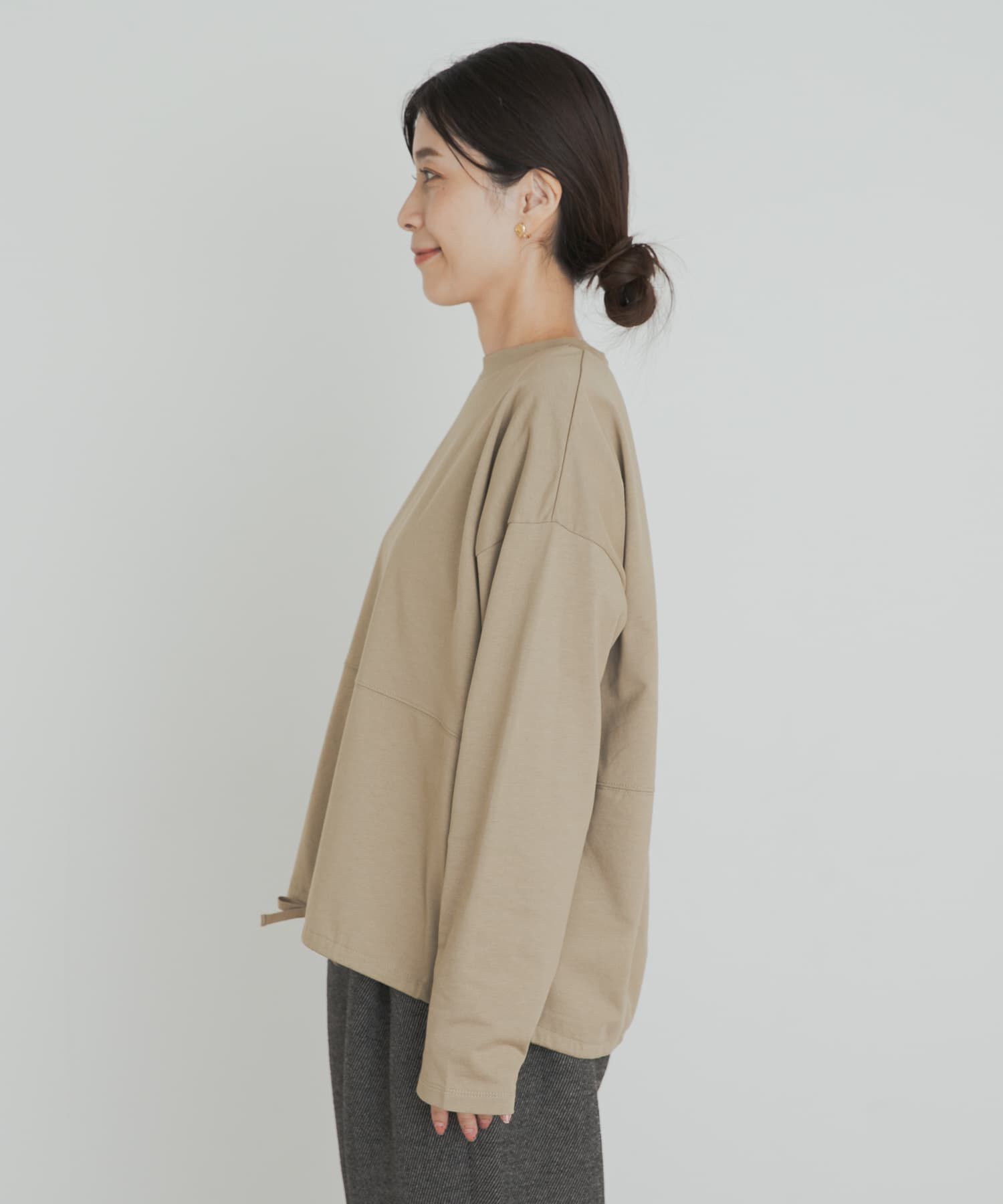 URBAN RESEARCH DOORS「ヘムドロストロングスリーブプルオーバー」|Tシャツ・カットソー|