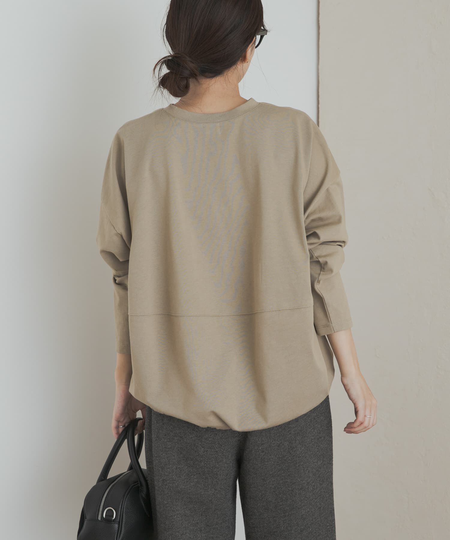 URBAN RESEARCH DOORS「ヘムドロストロングスリーブプルオーバー」|Tシャツ・カットソー|