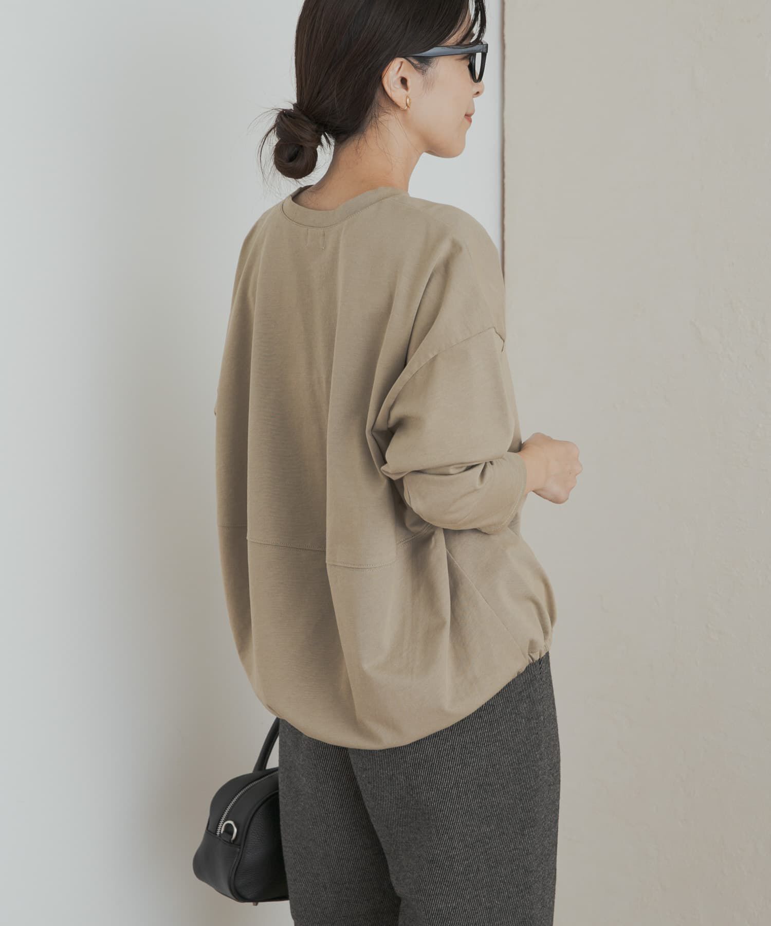 URBAN RESEARCH DOORS「ヘムドロストロングスリーブプルオーバー」|Tシャツ・カットソー|