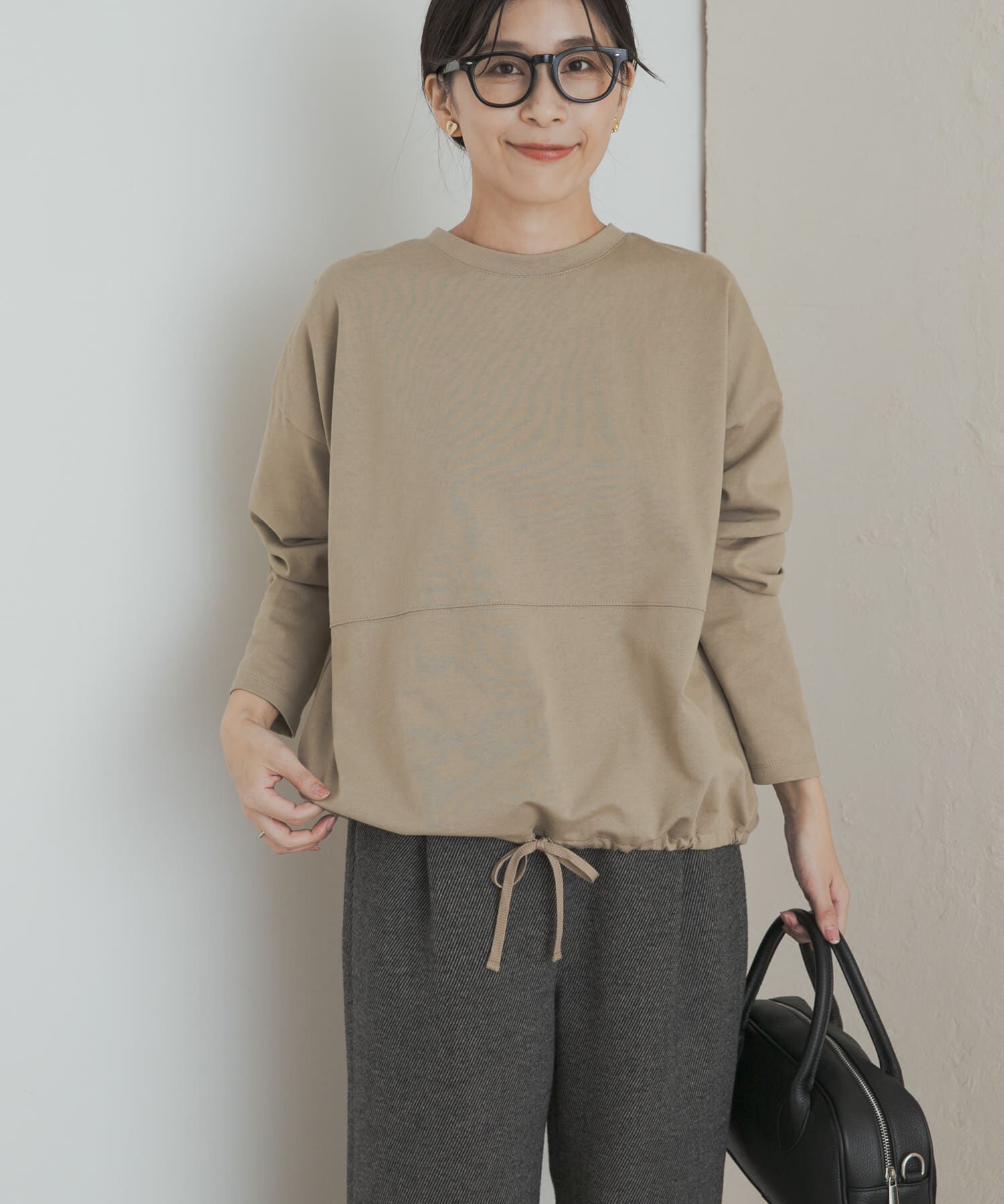 URBAN RESEARCH DOORS「ヘムドロストロングスリーブプルオーバー」|Tシャツ・カットソー|