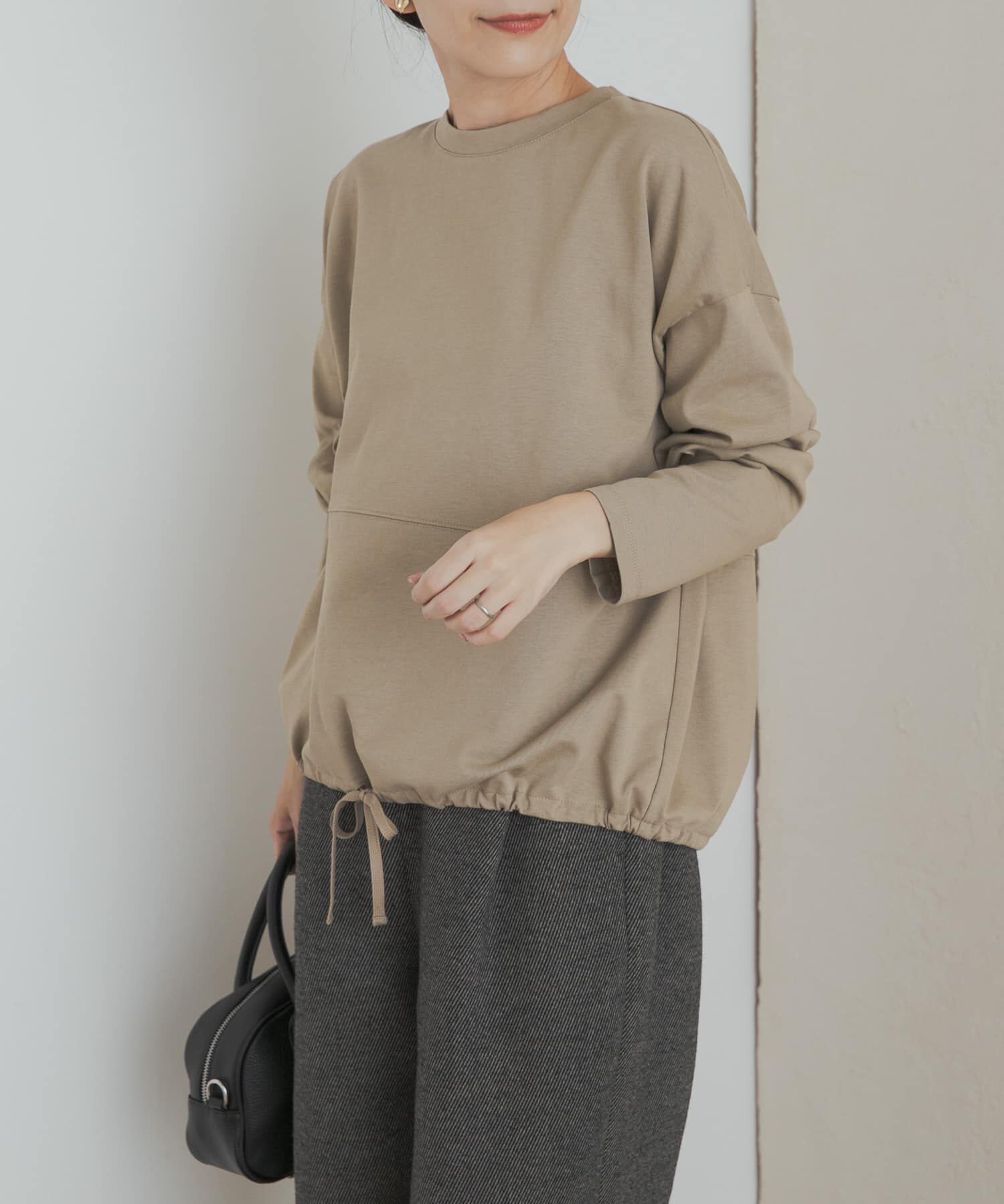 URBAN RESEARCH DOORS「ヘムドロストロングスリーブプルオーバー」|Tシャツ・カットソー|