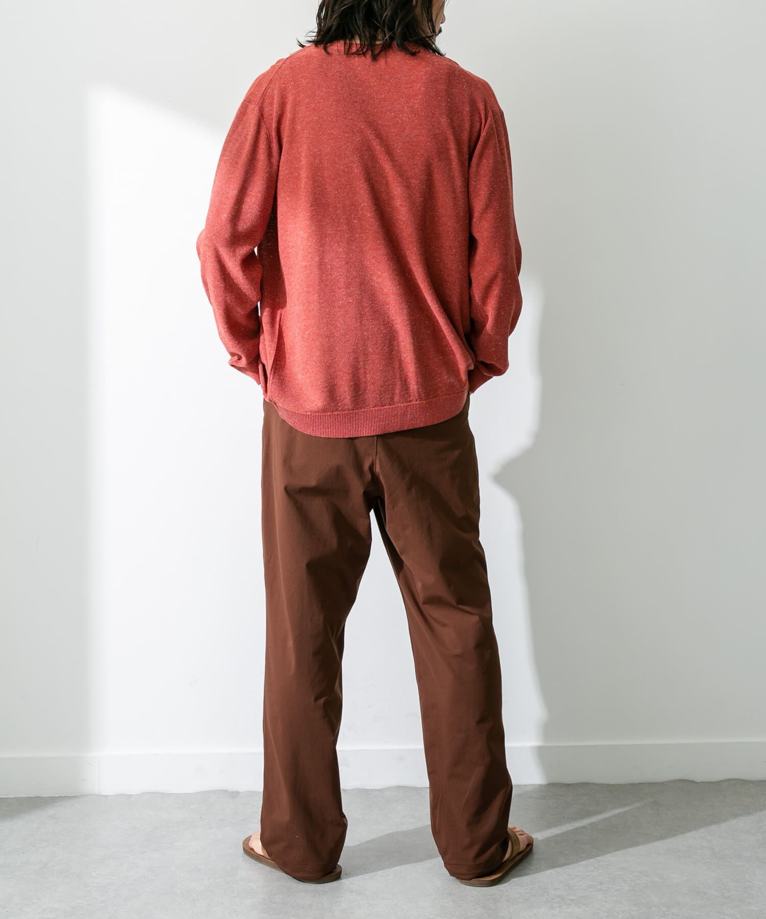 Sonny Label 「『洗濯可』リネン混Vネックニットカーディガン」|カーディガン|