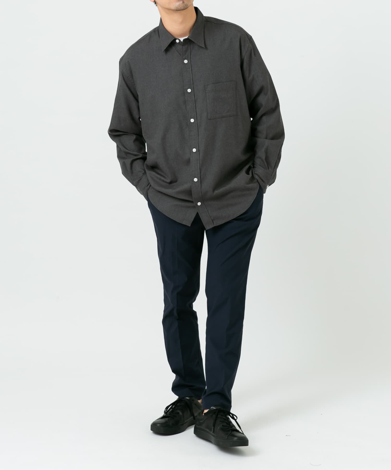 URBAN RESEARCH ROSSO「『蓄熱 / XLサイズあり』アーバンリラックスサーモネルレギュラーシャツ」|シャツ・ブラウス|