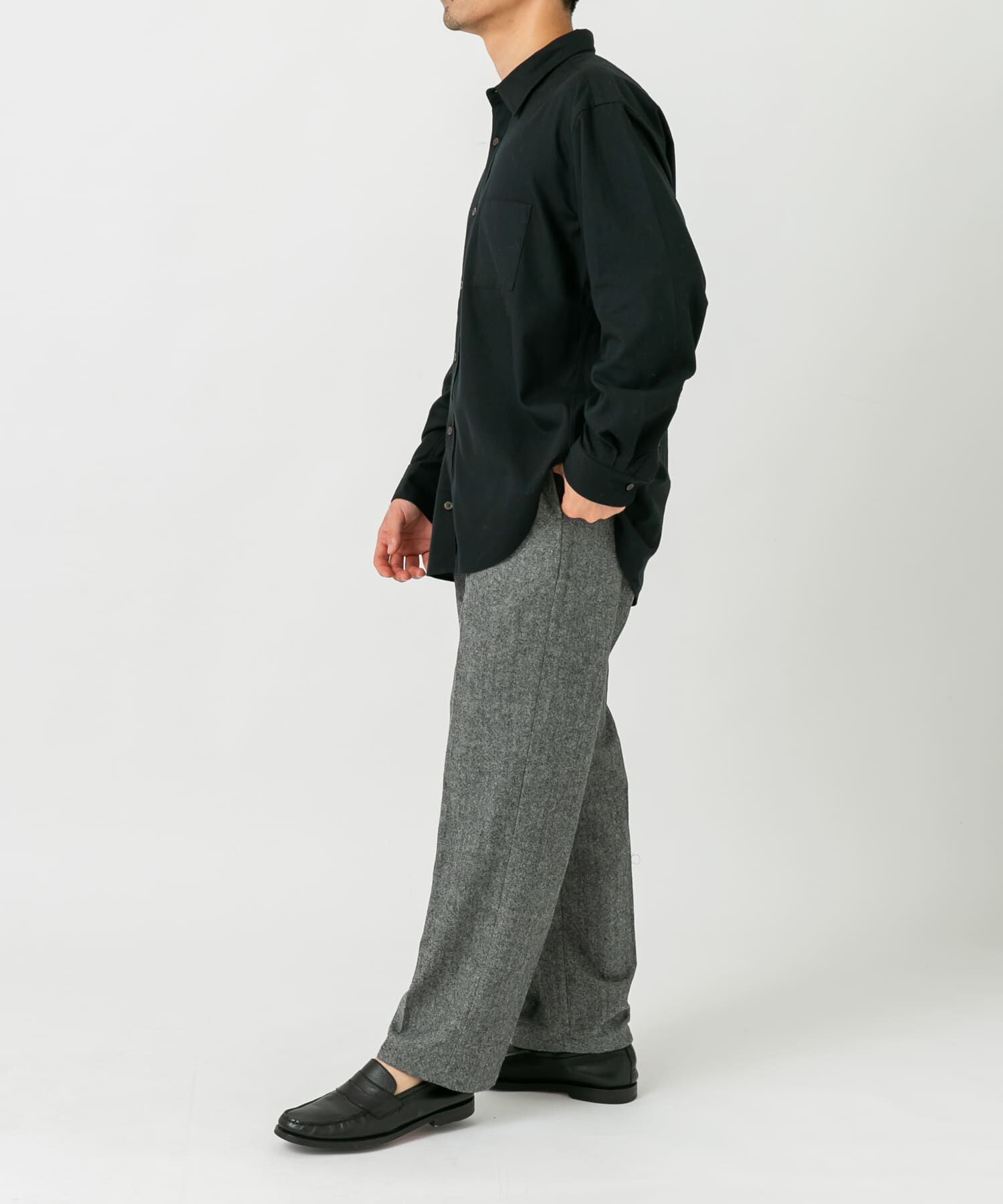 URBAN RESEARCH ROSSO「『蓄熱 / XLサイズあり』アーバンリラックスサーモネルレギュラーシャツ」|シャツ・ブラウス|