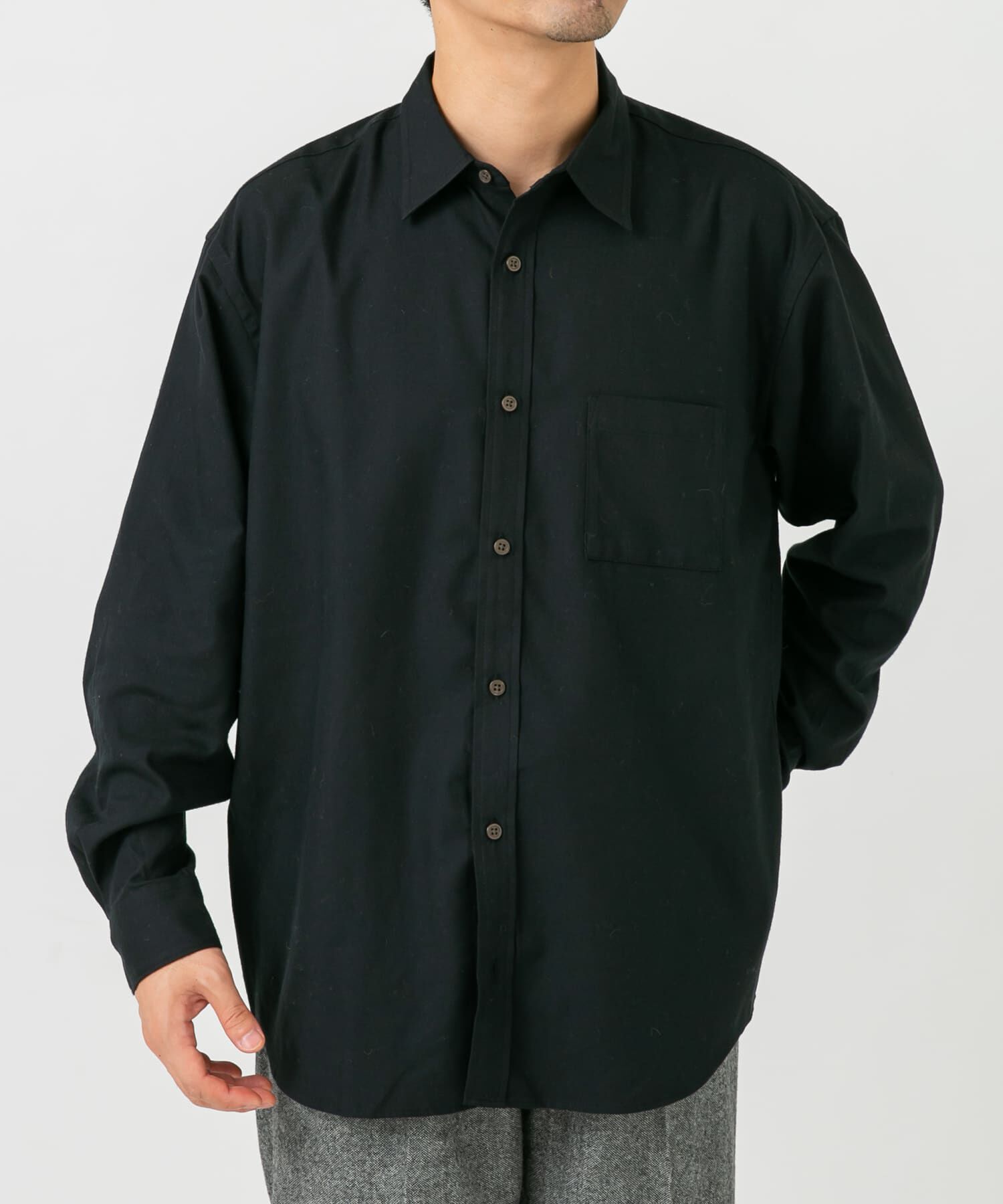 URBAN RESEARCH ROSSO「『蓄熱 / XLサイズあり』アーバンリラックスサーモネルレギュラーシャツ」|シャツ・ブラウス|