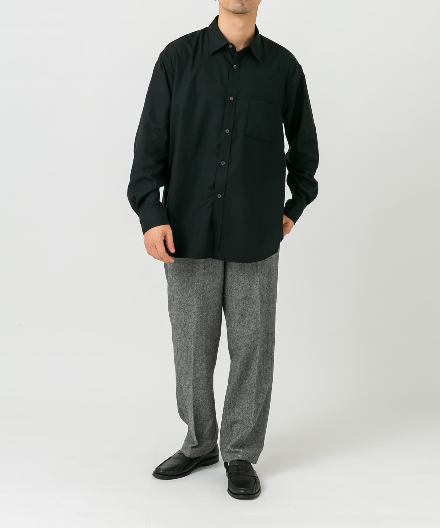 URBAN RESEARCH ROSSO「『蓄熱 / XLサイズあり』アーバンリラックスサーモネルレギュラーシャツ」|シャツ・ブラウス|