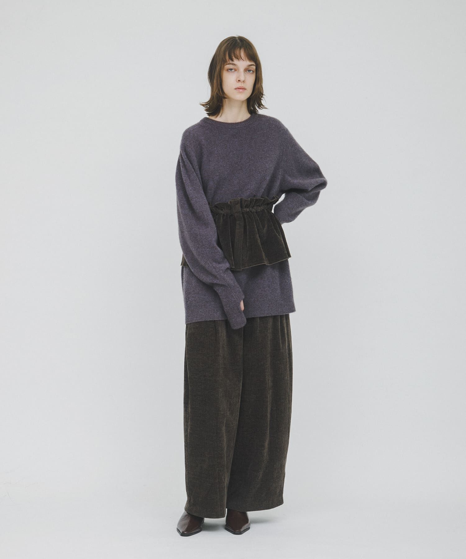 LAATO「wrinkle velor wide pants」|その他|