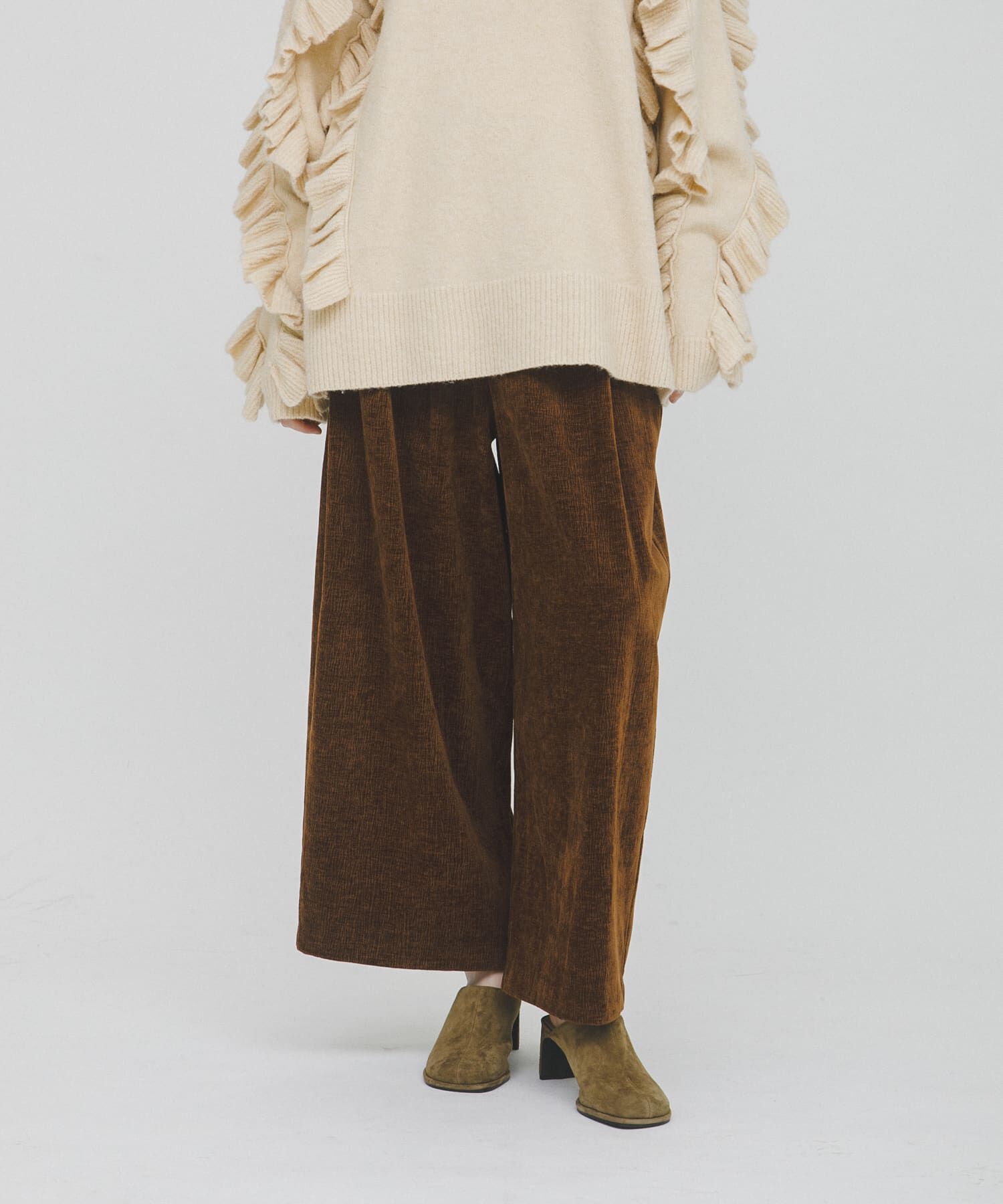 LAATO「wrinkle velor wide pants」|その他|