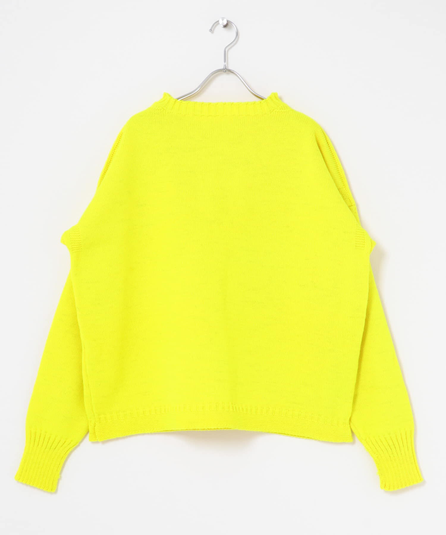 URBAN RESEARCH DOORS「LE TRICOTEUR　CROPPED GUERNSEY SWEATER」|ニット・セーター|イエロー