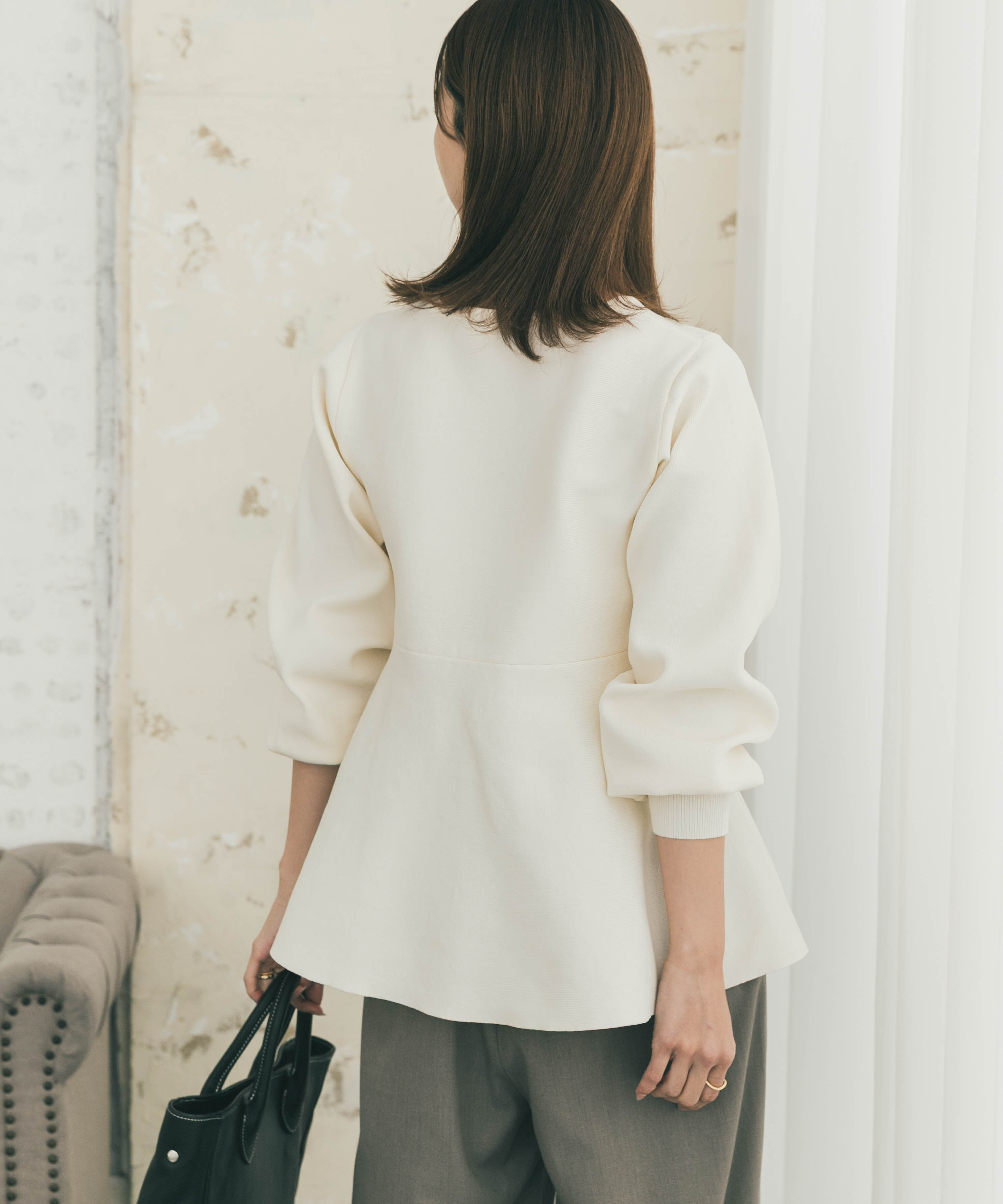 URBAN RESEARCH DOORS「ペプラムKNIT」|ニット・セーター|