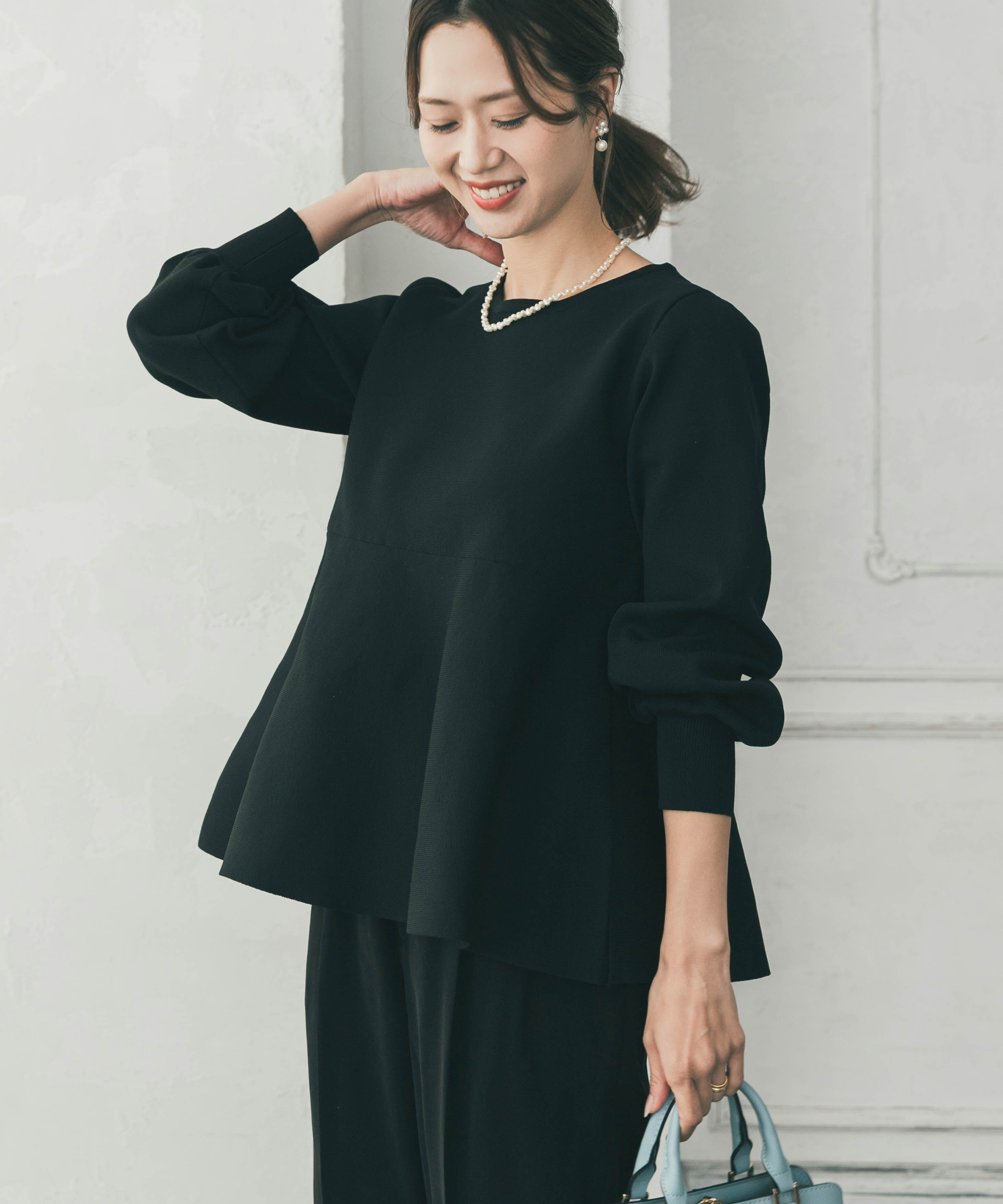 URBAN RESEARCH DOORS「ペプラムKNIT」|ニット・セーター|