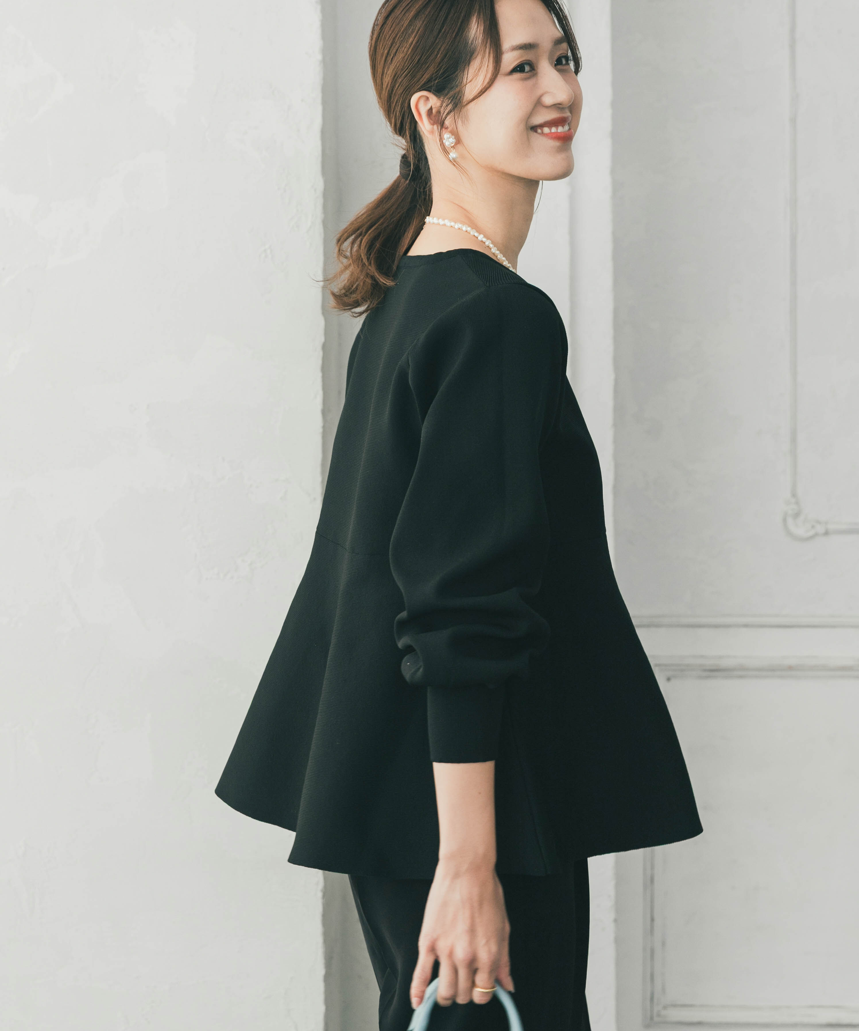 URBAN RESEARCH DOORS「ペプラムKNIT」|ニット・セーター|